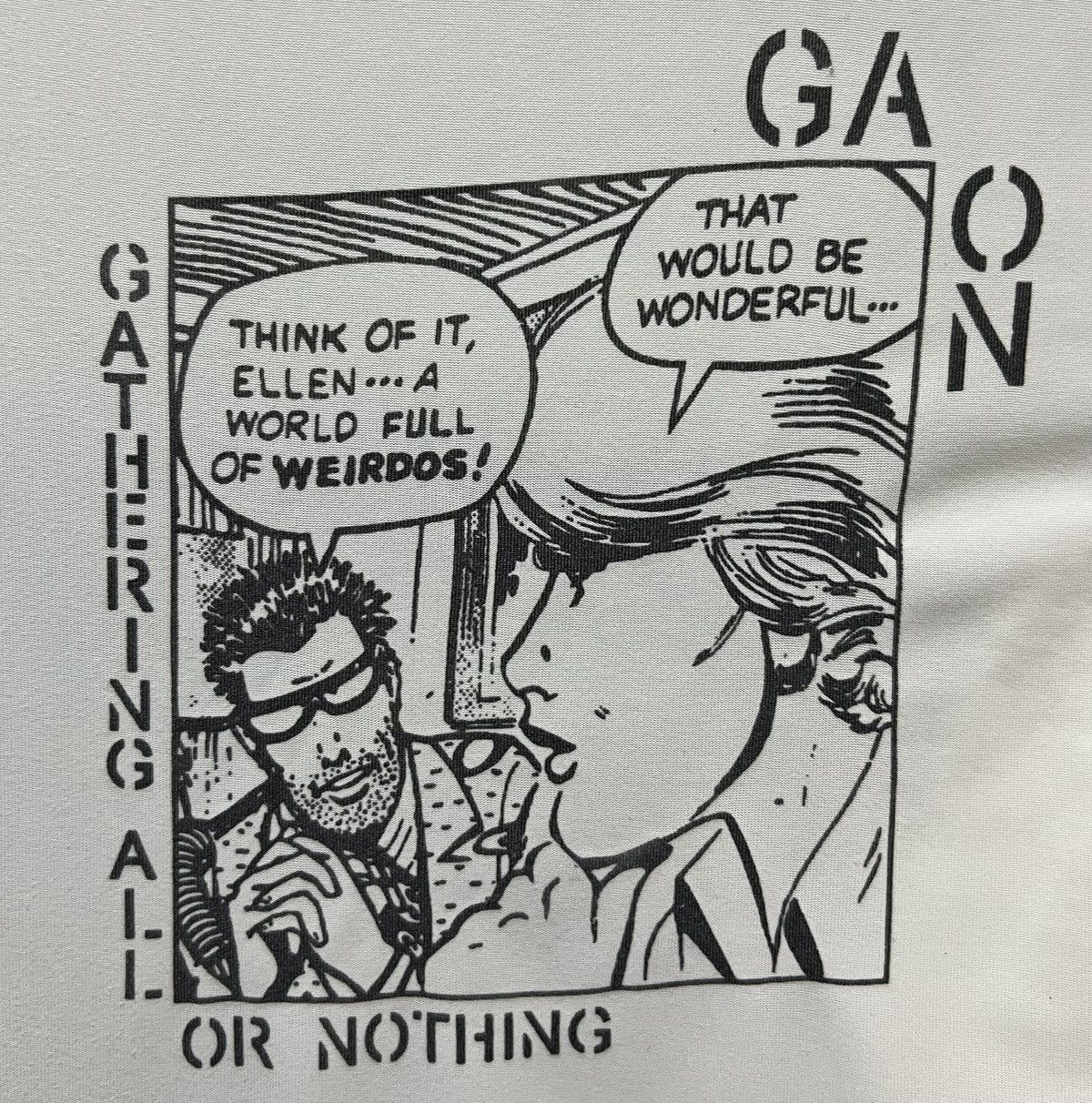 Japanese Brand × Vintage VINTAGE GAON GATHERINGS ALL OR NOTHING HERINGALLORNOTH SHIRT Size US L / EU 52-54 / 3 - 4 Thumbnail