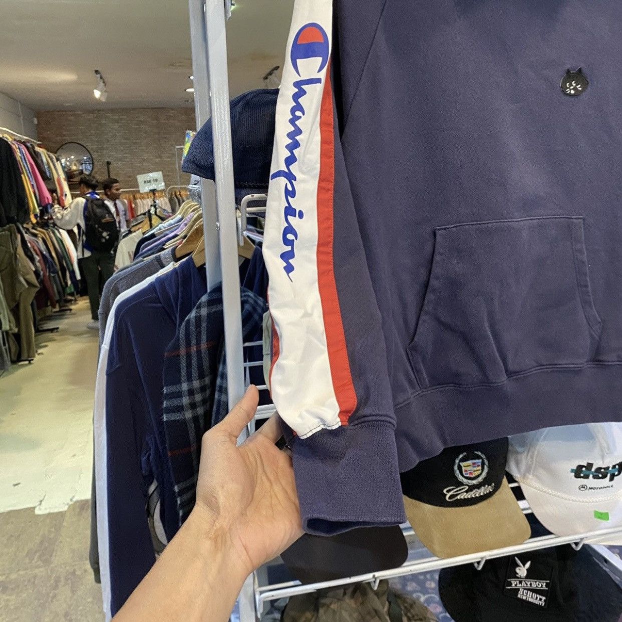 Champion × Issey Miyake × Ne-Net Issey Miyake Ne-net Champion Pullover Hoodies Size US M / EU 48-50 / 2 - 7 Thumbnail