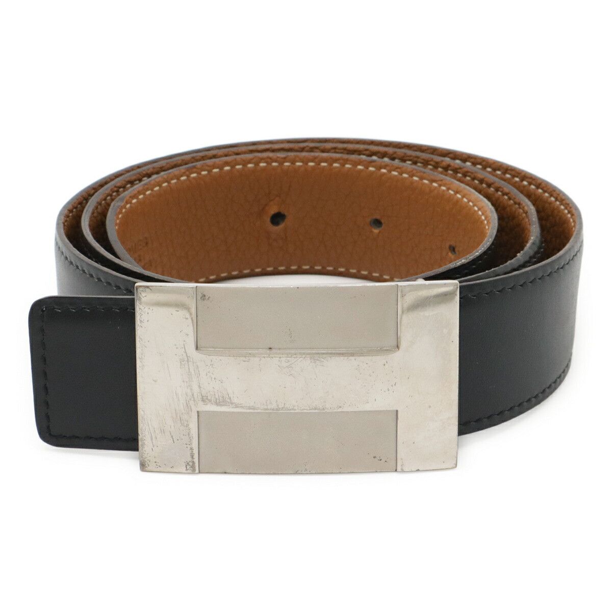 Hermes Hermes Box Calf Togo Belt Leather Belt Stamp L (2008) DUTY FREE for USA
