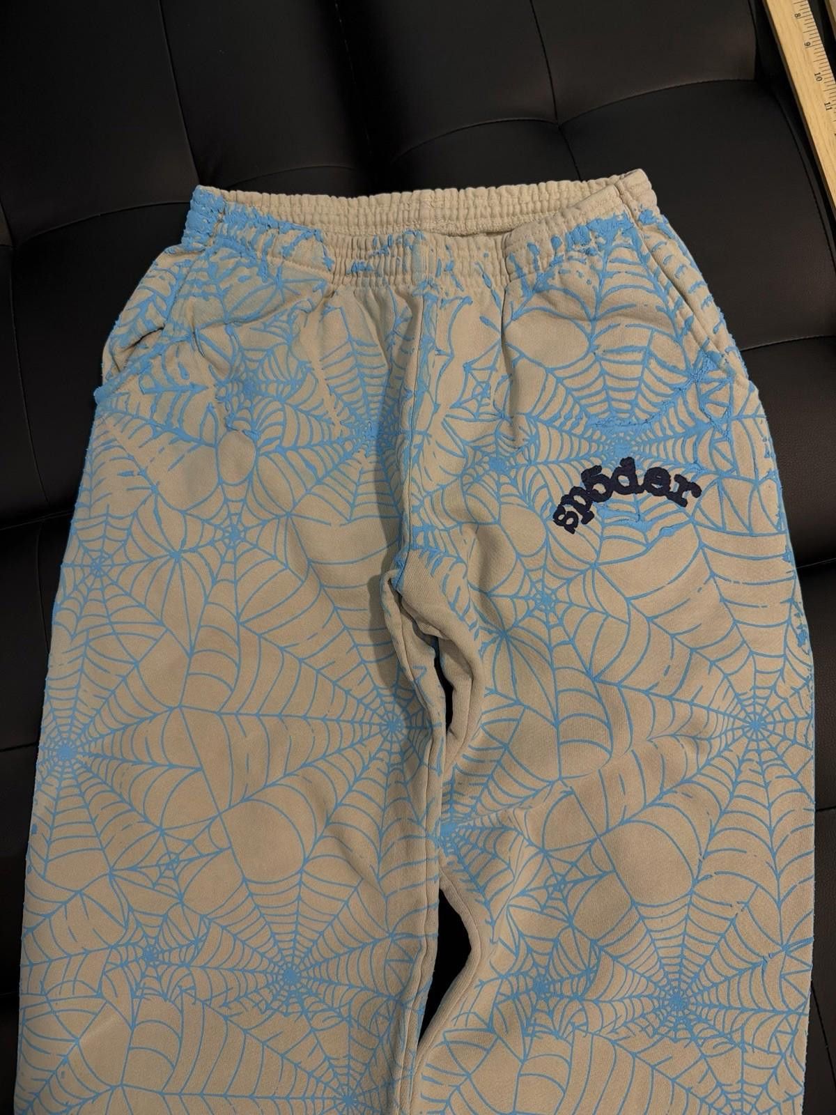 Sp5der Size S - Sp5der Worldwide Blue Sweatpants Spider Authentic Size US 30 / EU 46 - 6 Thumbnail