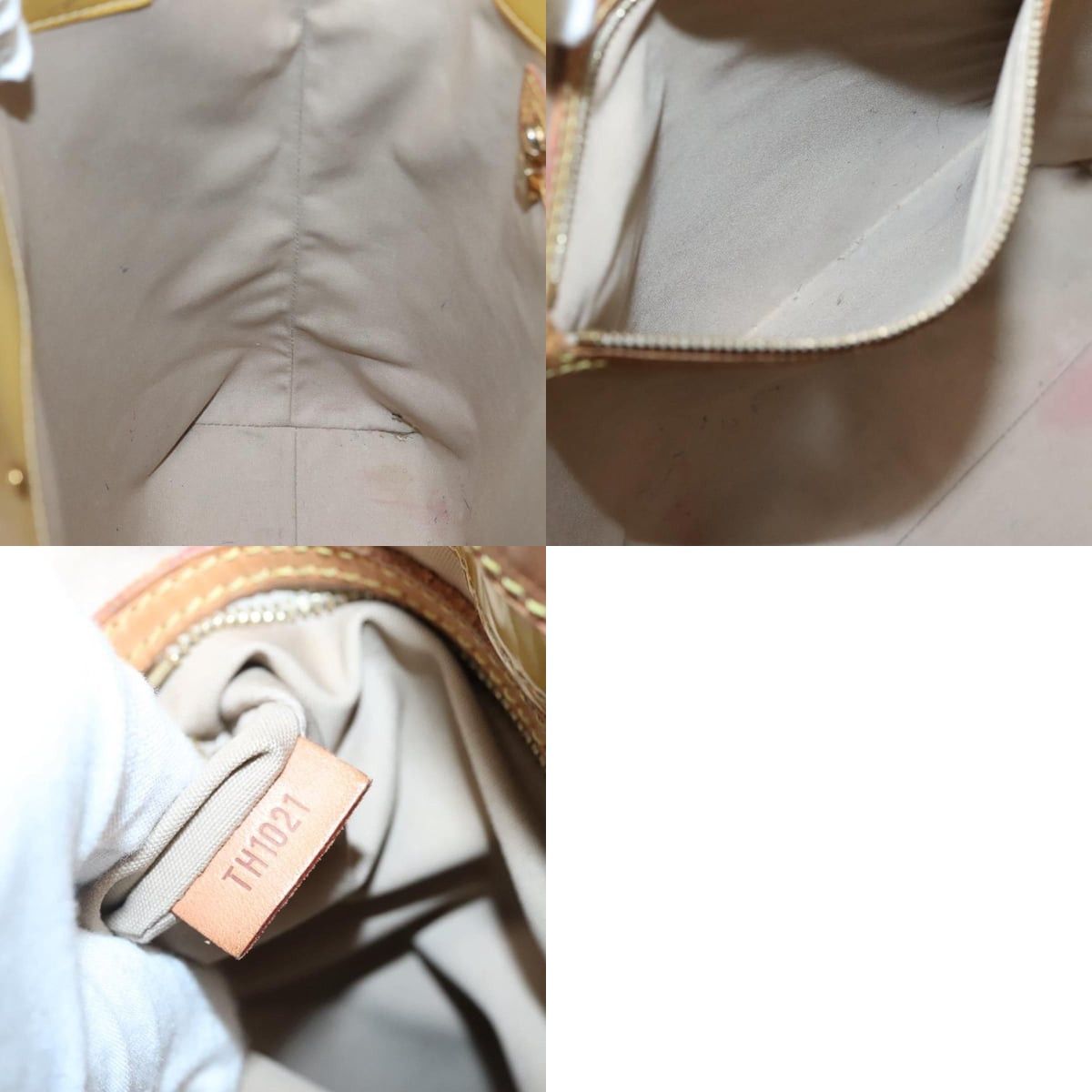 Louis Vuitton LOUIS VUITTON Monogram Vernis Reade MM Hand Bag Beige M91141 Size ONE SIZE - 12 Thumbnail