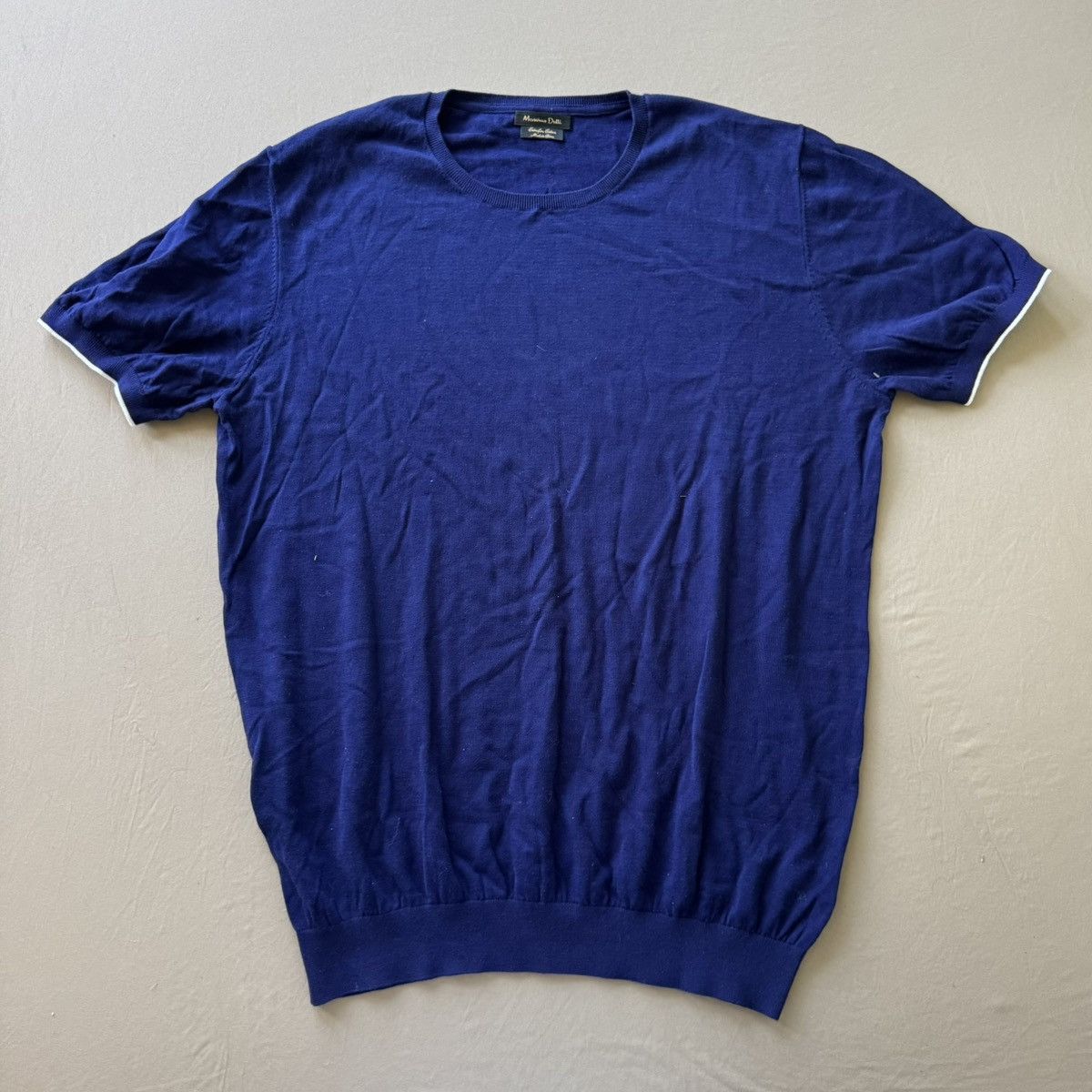 Massimo Dutti Massimo Dutti Cotton Short Sleeve Sweater Size US XXL / EU 58 / 5 - 1 Thumbnail