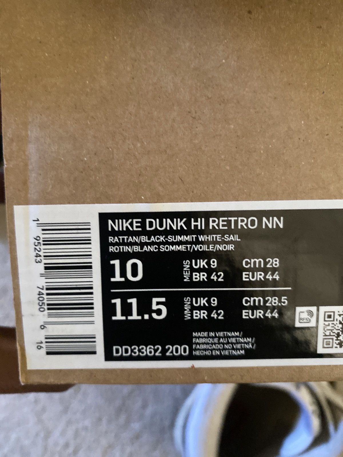 Nike Nike Dunk Hi Retro NN “Ratton Toasty” Size US 10 / EU 43 - 6 Thumbnail