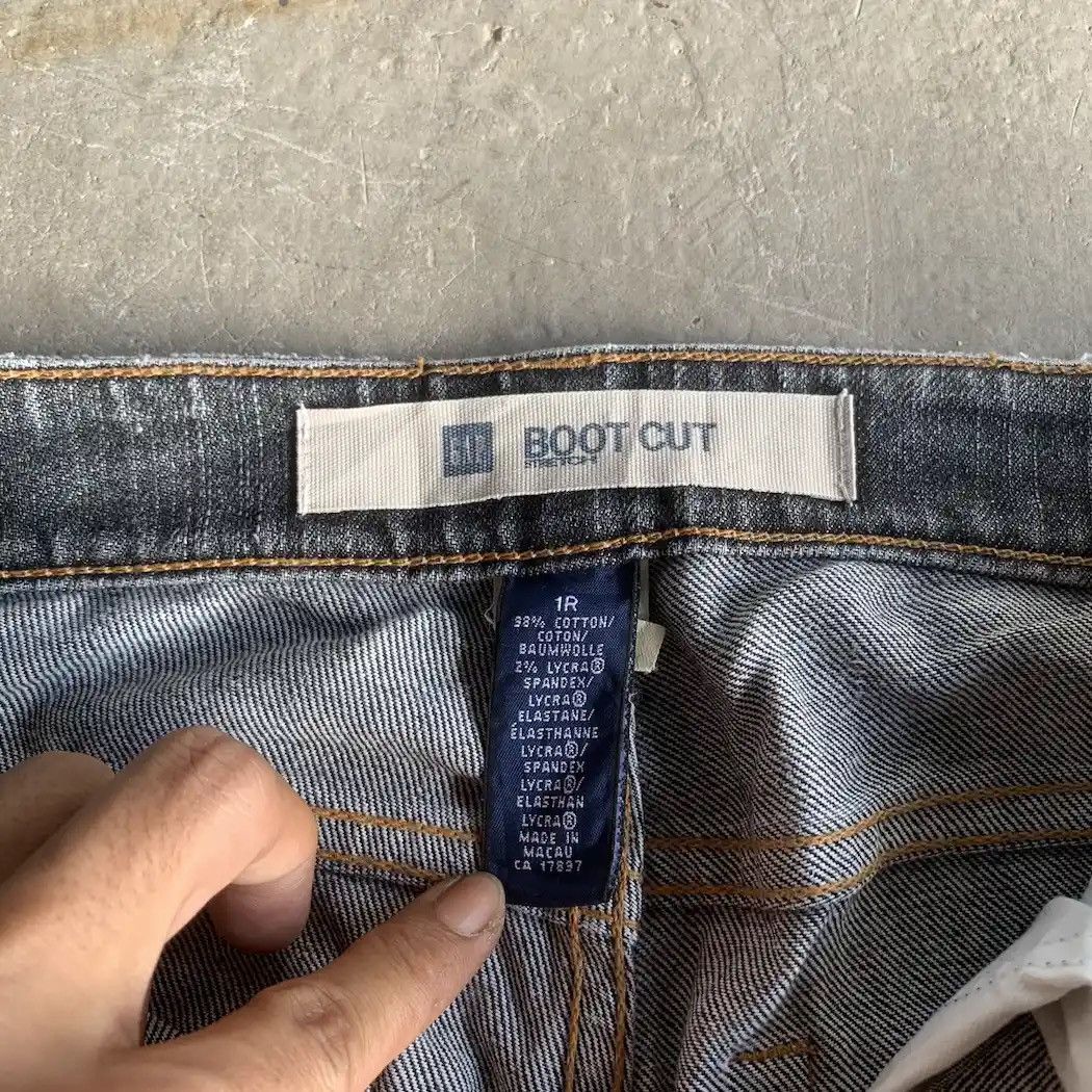 Japanese Brand Flare Japanese Vintage Bootcut Black Wash Jeans Waist 27 Size US 27 - 7 Thumbnail