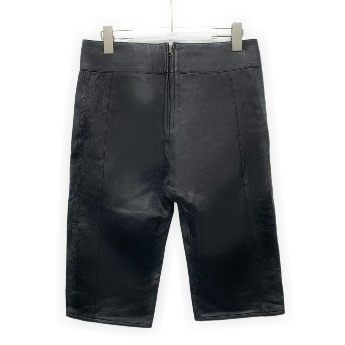 Chloe Chloe Black Lambskin Tie Design Cropped Shorts K26WX Size 30" / US 8 / IT 44 - 2 Thumbnail
