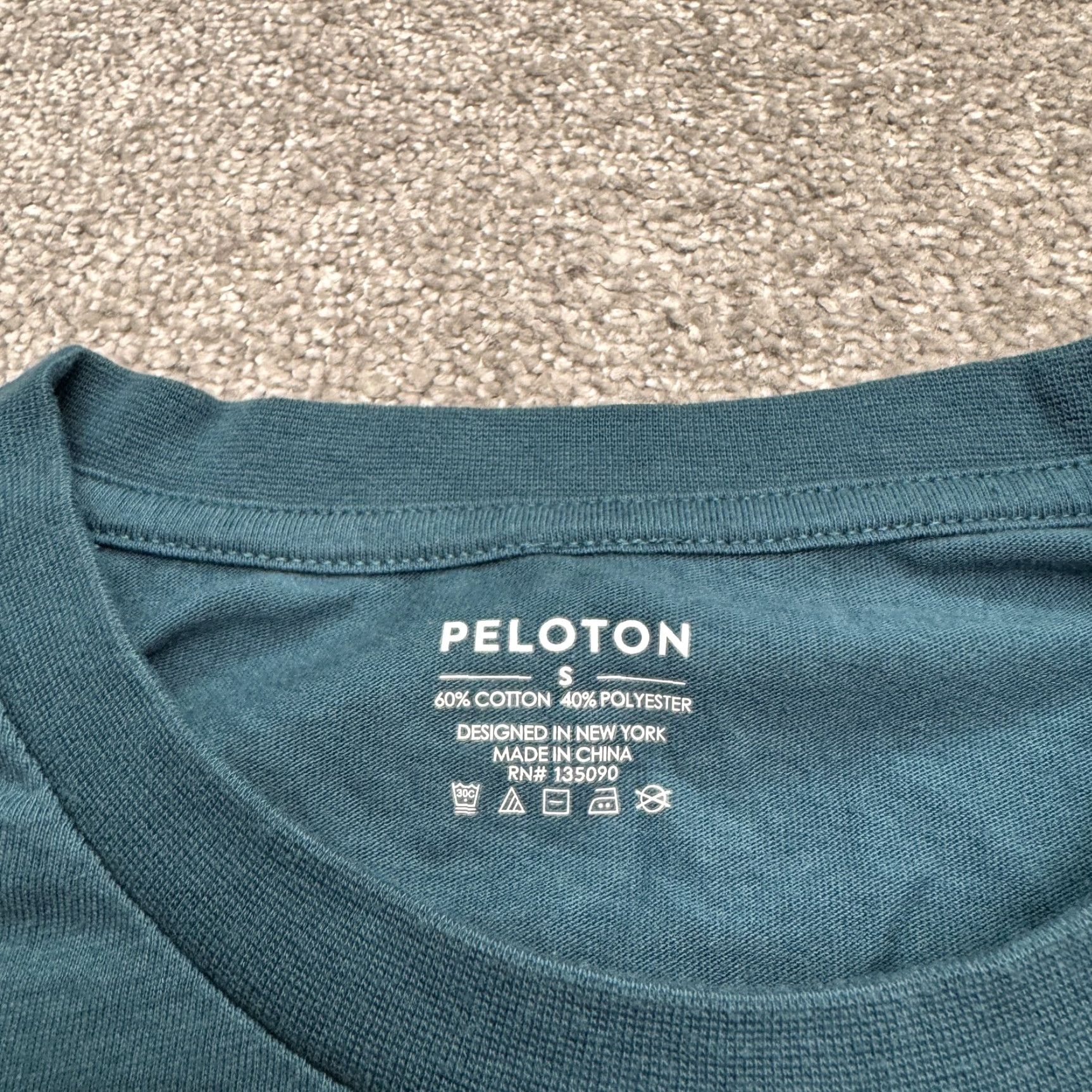 Rainbow Peloton Rainbow Graphic Long Sleeve T-Shirt Mens Small Teal Green Crew Neck Tee - Green - Peloton Shirt - Mens S - Rainbow Colors - 90s Vibe Theme Size US S / EU 44-46 / 1 - 6 Thumbnail