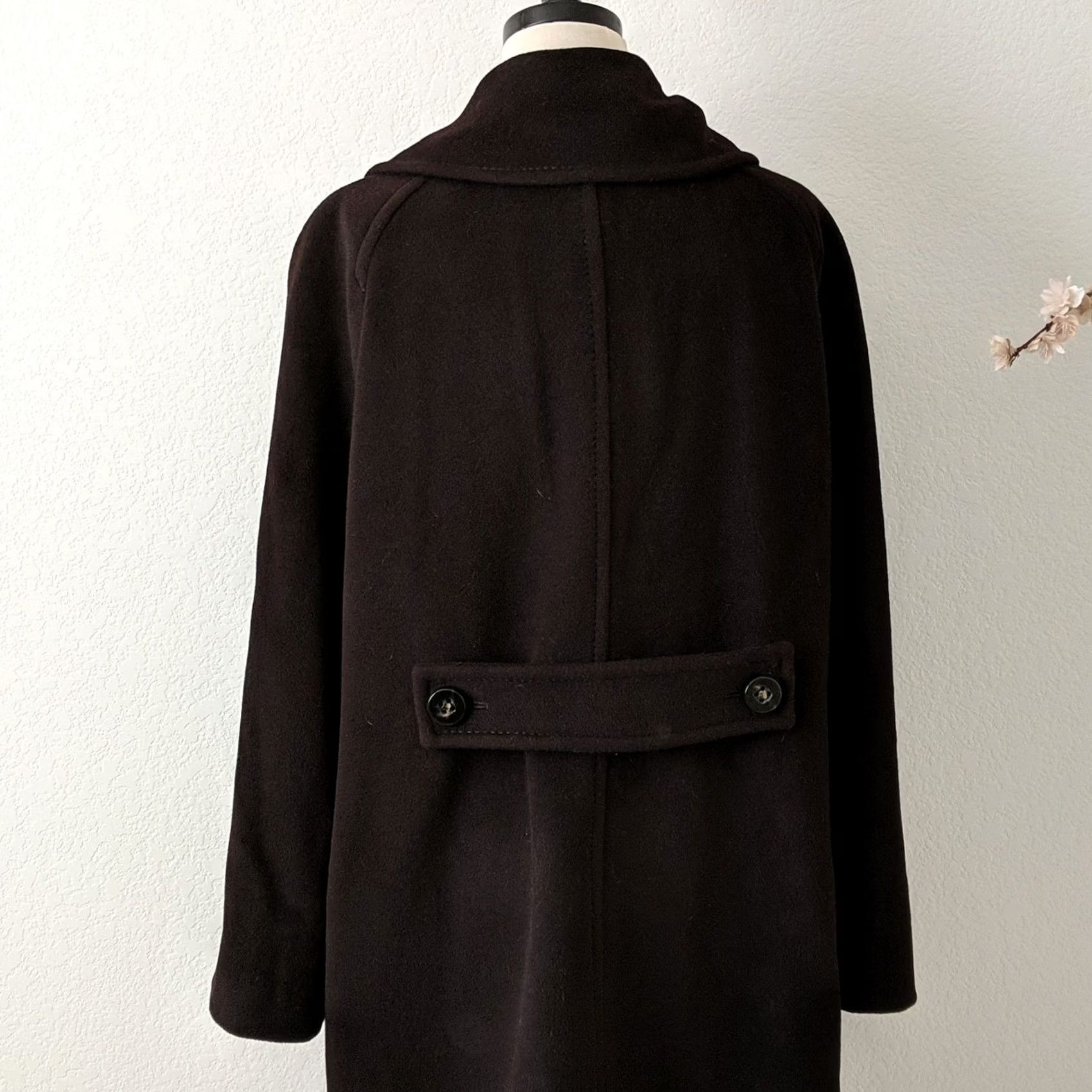 Vintage VINTAGE Saint Jacques Wool Angora Lambswool Brown Jacket Peacoat 40 France 10 US Coat Women Medium Brown 35" Length Size L / US 10 / IT 46 - 7 Thumbnail