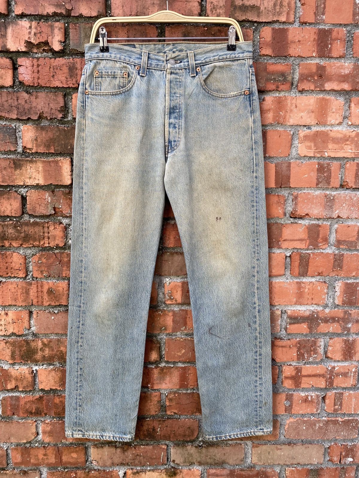 Jean × Levi's × Vintage W32x30 Vintage levi's 501 90s faded made in USA Size US 32 / EU 48 - 1 Thumbnail