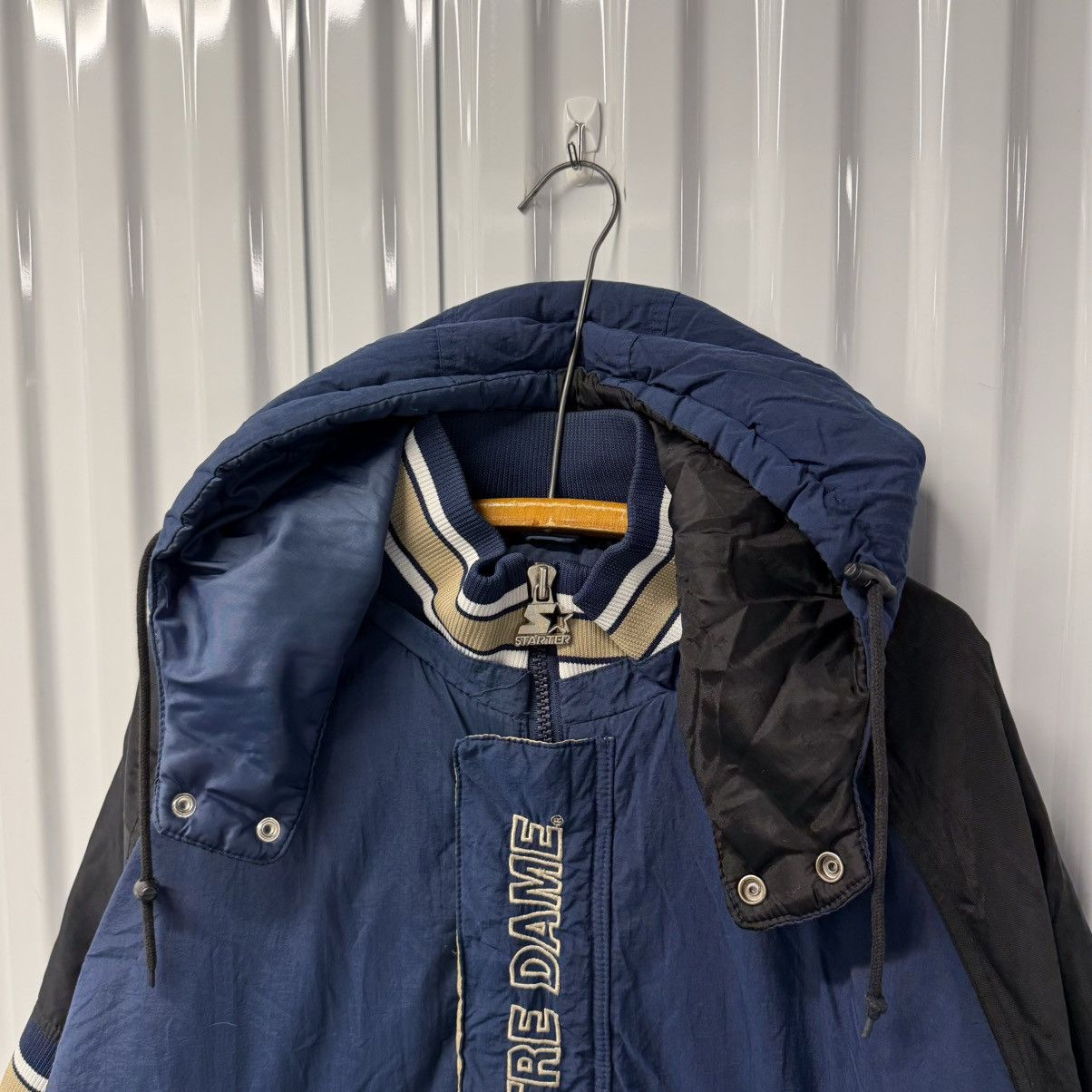 NCAA × Starter × Vintage RARE Vintage 90s Notre Dame Starter Jacket Size US XXL / EU 58 / 5 - 2 Thumbnail