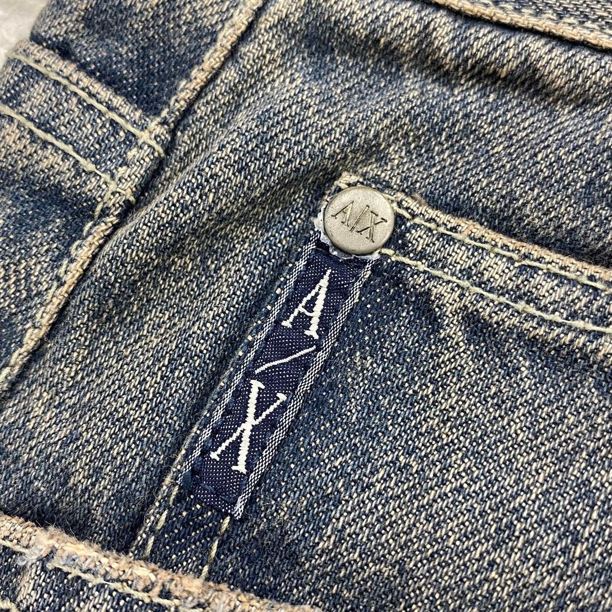 Armani Exchange Tattoo Print Denim Pants Size US 32 / EU 48 - 16 Thumbnail