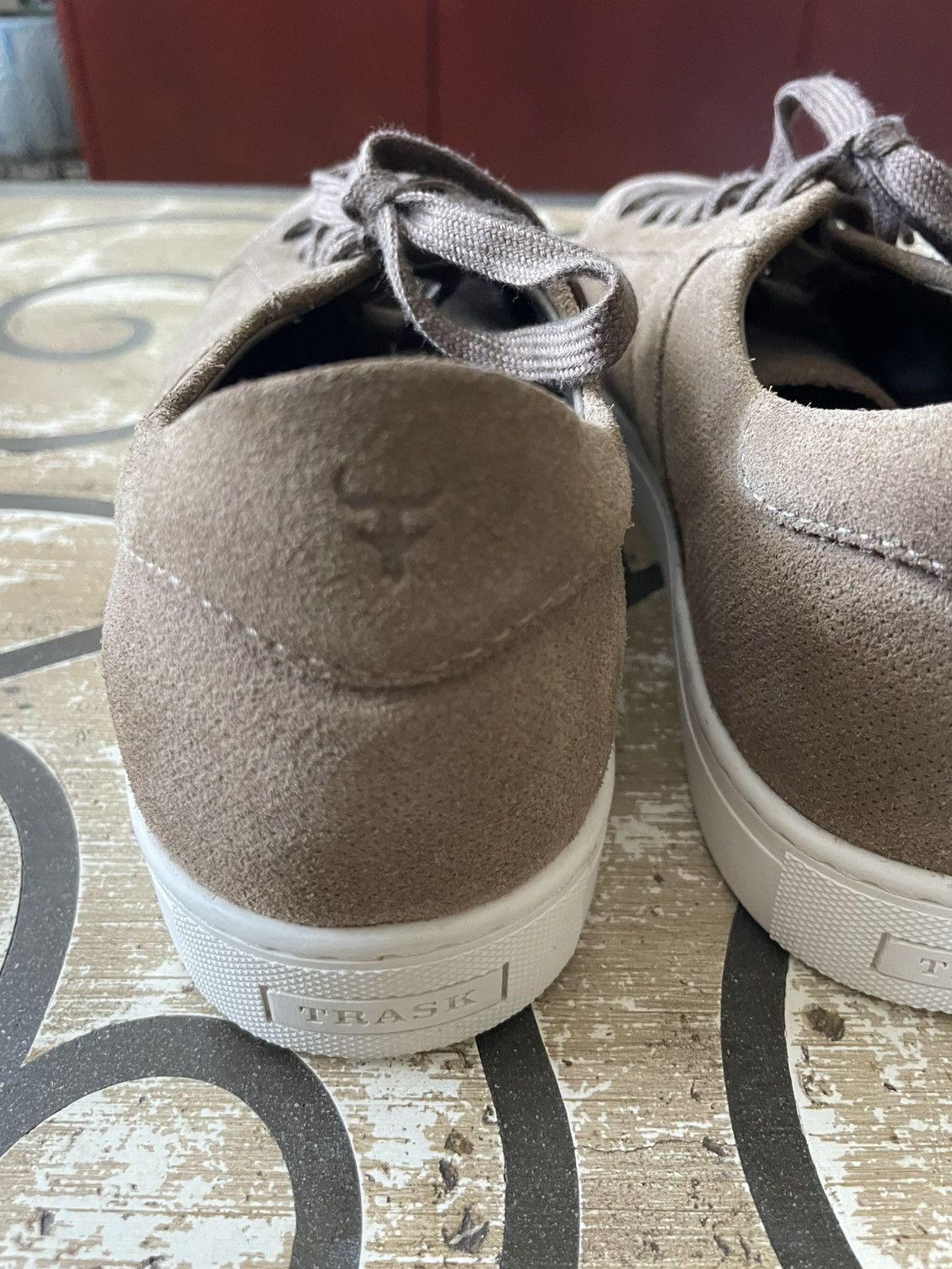 Trask Aaron Suede lace up Fashion sneaker nwob Size US 9.5 / EU 42-43 - 7 Thumbnail
