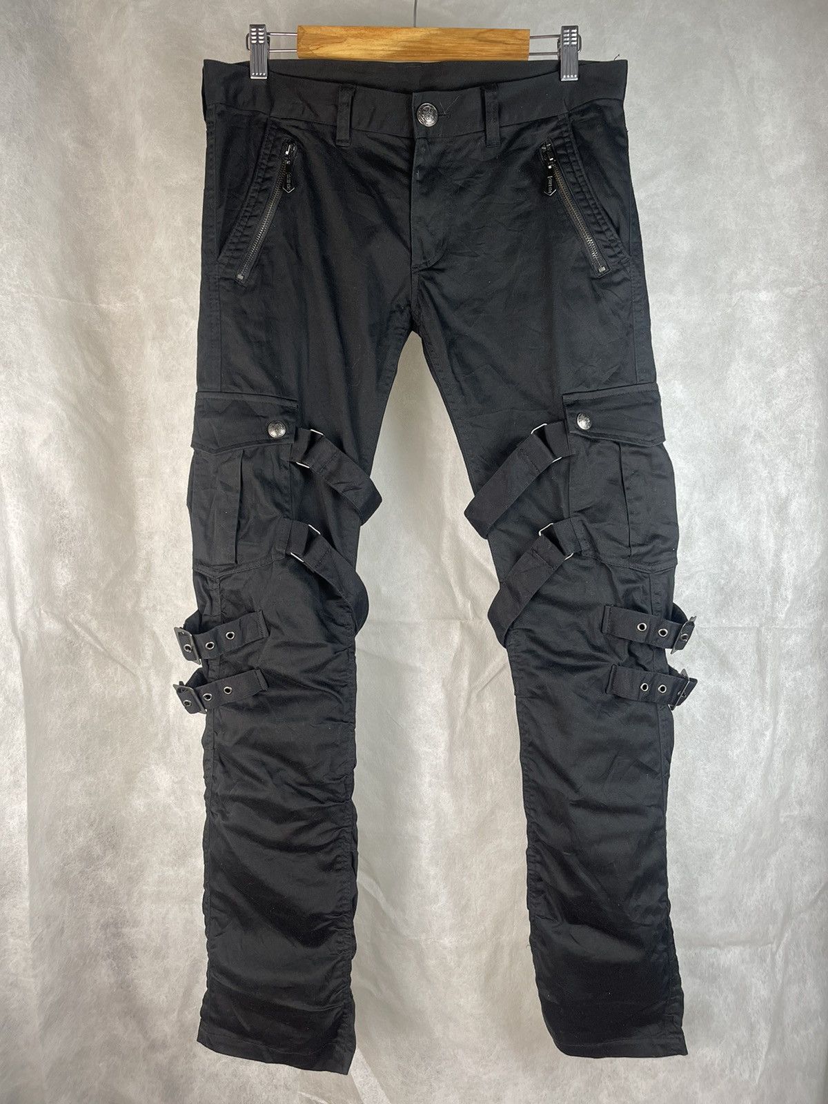 Image of Archival Clothing x Vintage Berning Sho Bondage Cargo Pants in Black, Men's (Size 34)