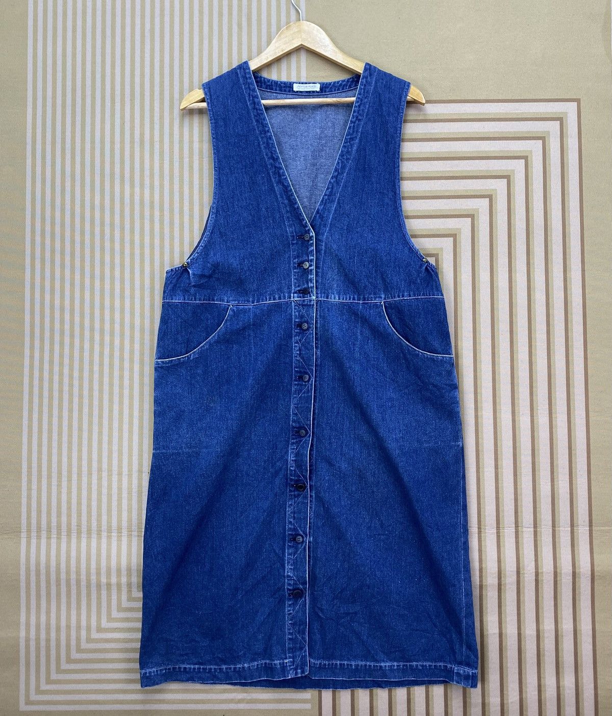 Japanese Brand 🫶Japanese Brand Peyton Place Button Up Long Denim Dress Size M / US 6-8 / IT 42-44 - 1 Thumbnail