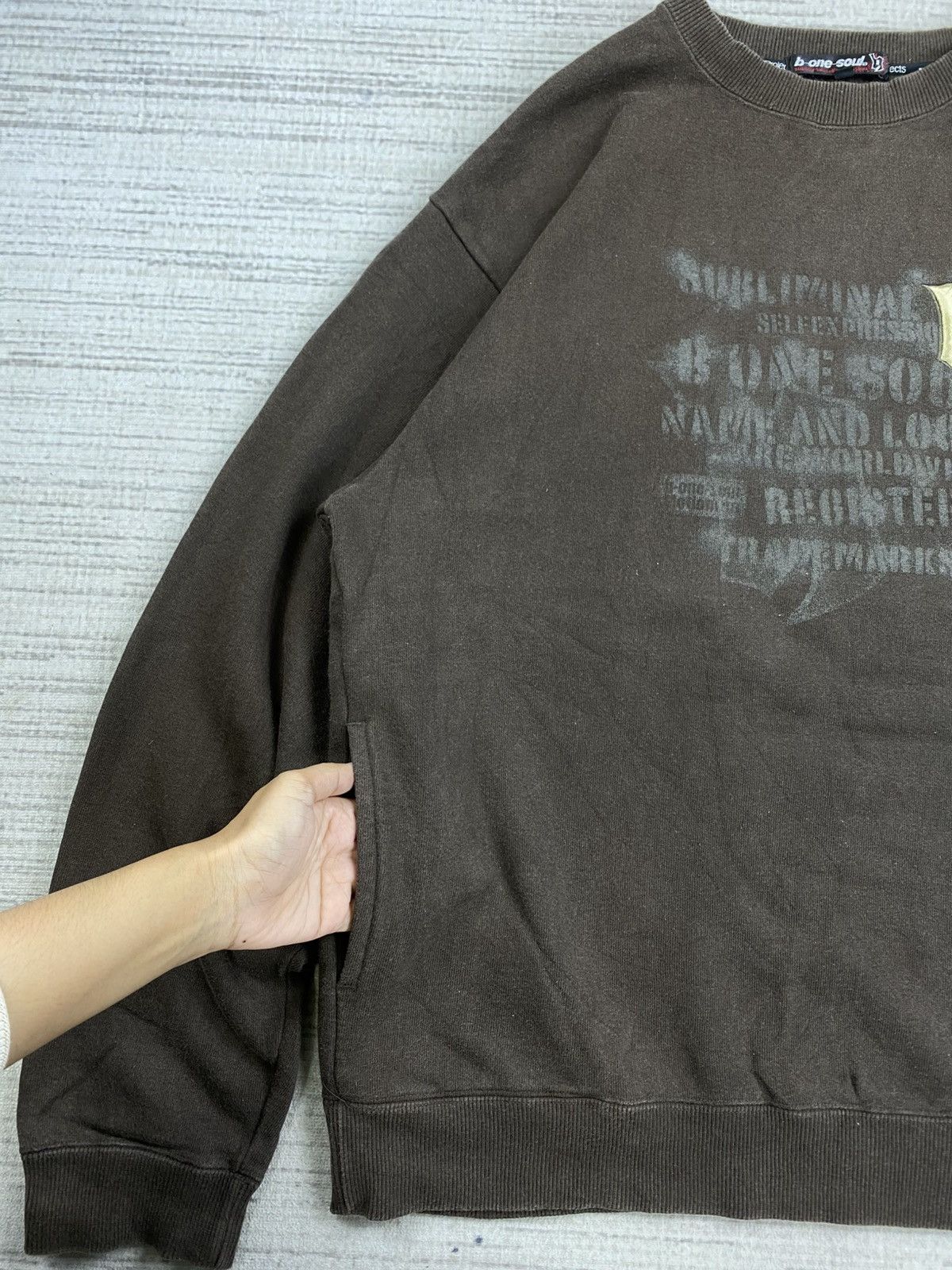Hysteric Glamour × Vintage Vintage B One Soul Dark Brown Sweatshirt Size US XL / EU 56 / 4 - 5 Thumbnail