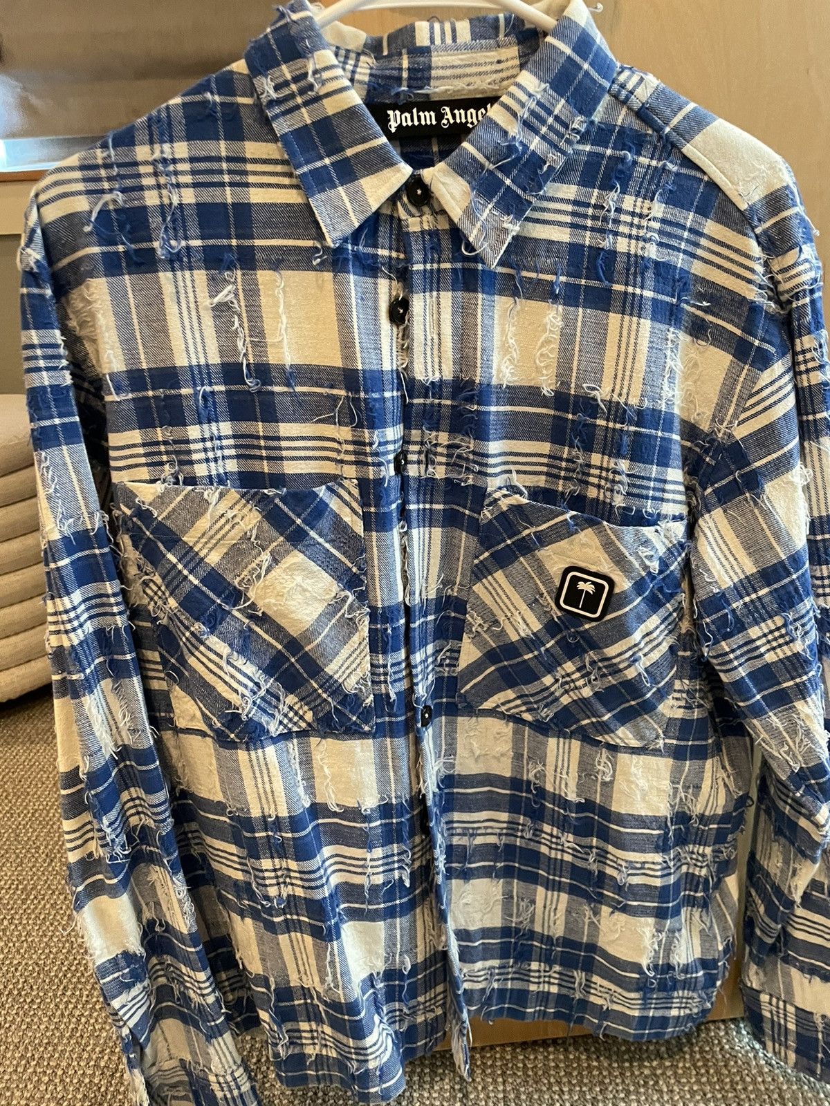 Palm Angels Palm Angels distressed button up Size US L / EU 52-54 / 3 - 1 Thumbnail