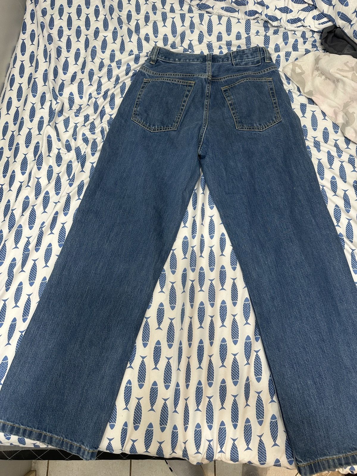 Zara Zara Blue Baggy Pants Size US 31 - 7 Thumbnail
