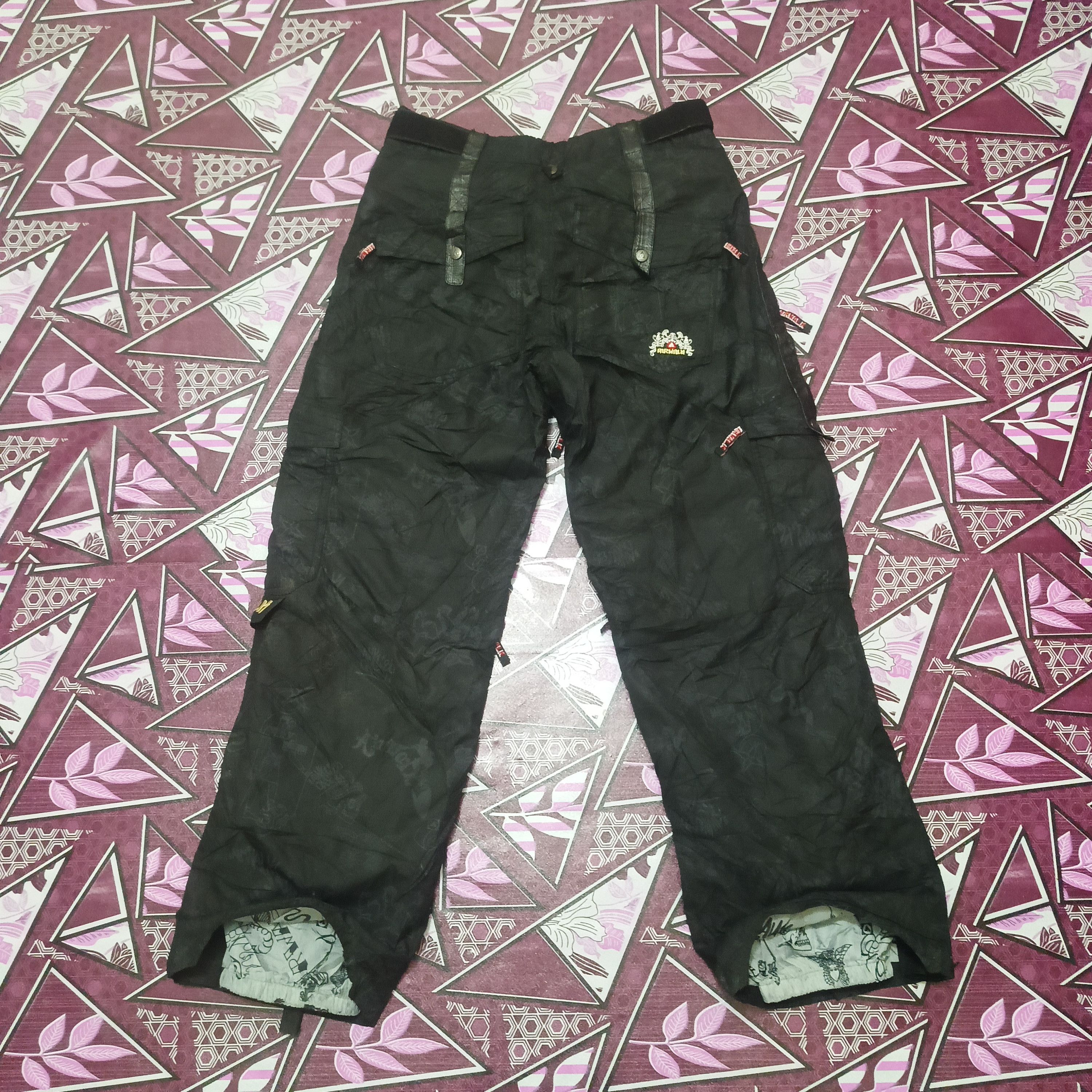 Airwalk Airwalk Multipocket Nylon Baggy Double Layer Ski Pants Size US 31 - 15 Thumbnail