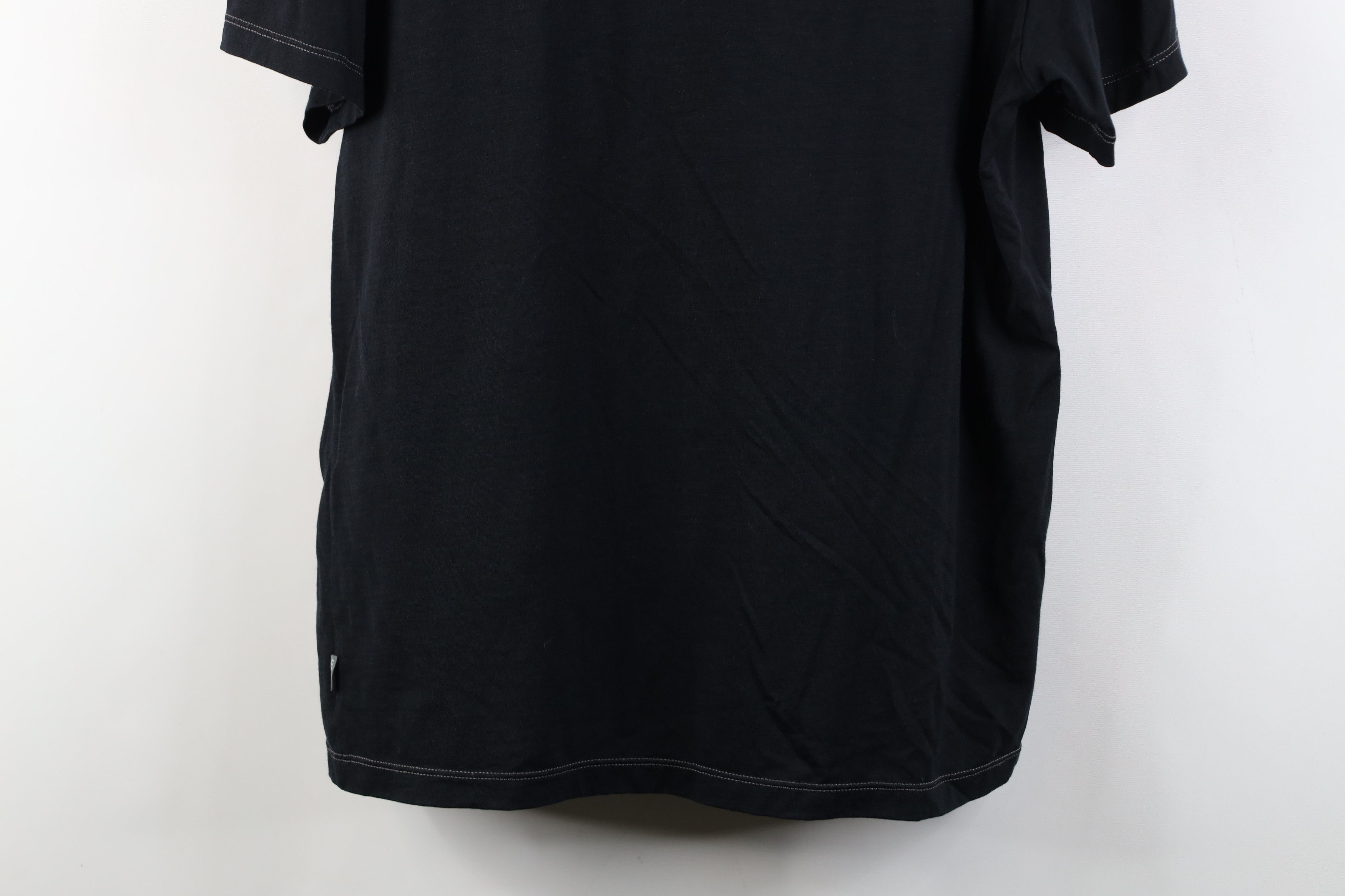 Vintage Klim Racing Spell Out Teton Merino Wool Knit T-Shirt Black Size US L / EU 52-54 / 3 - 13 Thumbnail
