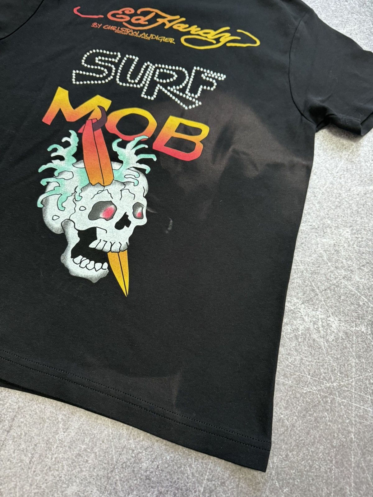 Christian Audigier × Ed Hardy × Vintage Vintage Ed Hardy Surf Mob T-Shirt Size US L / EU 52-54 / 3 - 9 Thumbnail