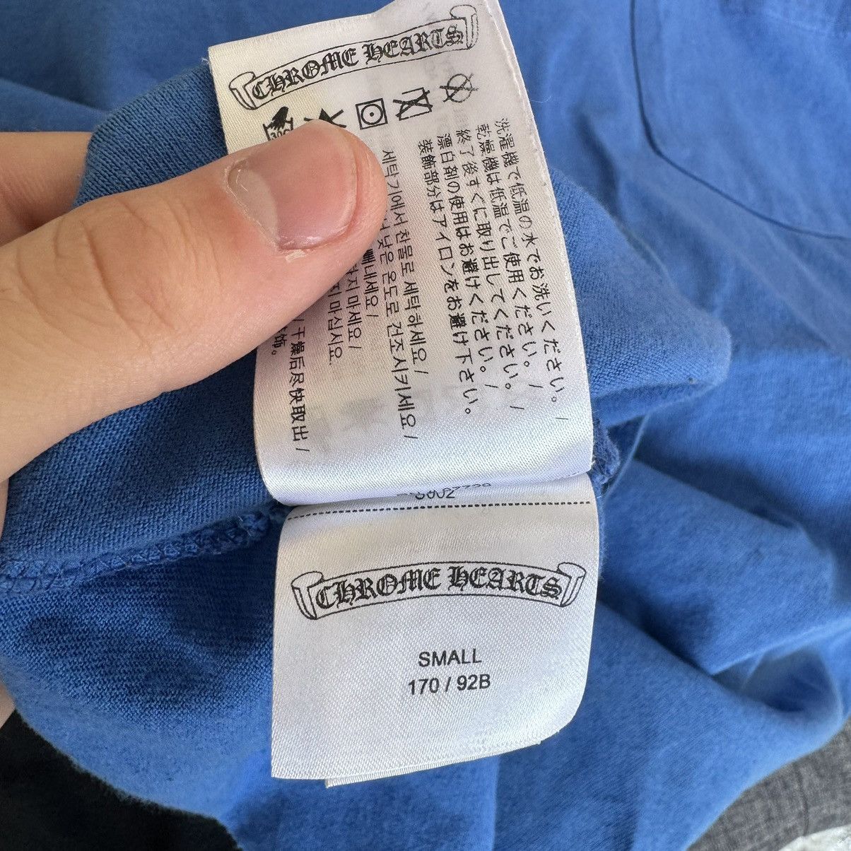 Chrome Hearts Scroll logo pocket short sleeve tee Size US S / EU 44-46 / 1 - 11 Thumbnail