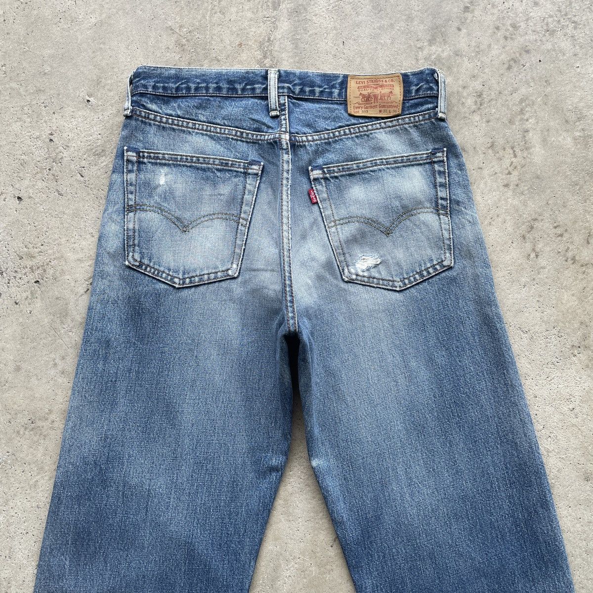 Levi's Vintage Clothing Lot 503 Levi’s Vintage Faded Jeans Denim Distressed Pants Size US 31 - 13 Thumbnail
