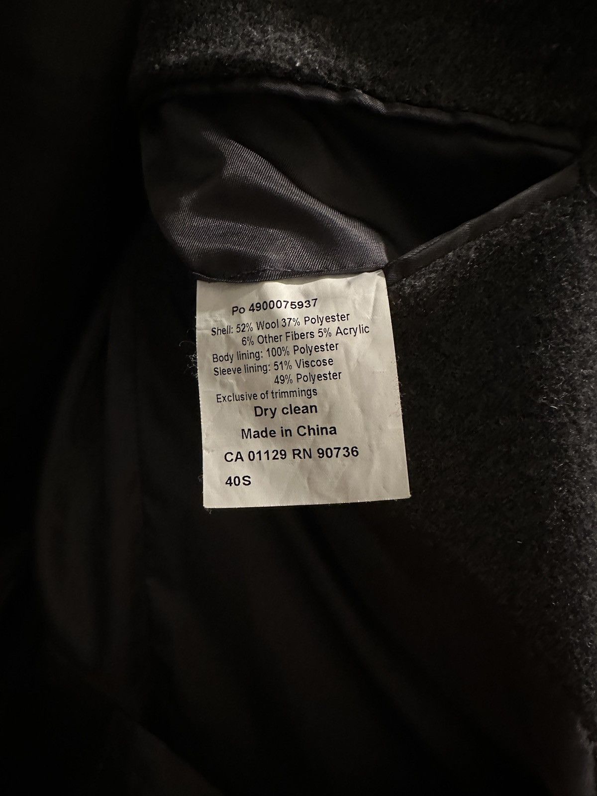 Calvin Klein Wool Coat Size US S / EU 44-46 / 1 - 5 Thumbnail