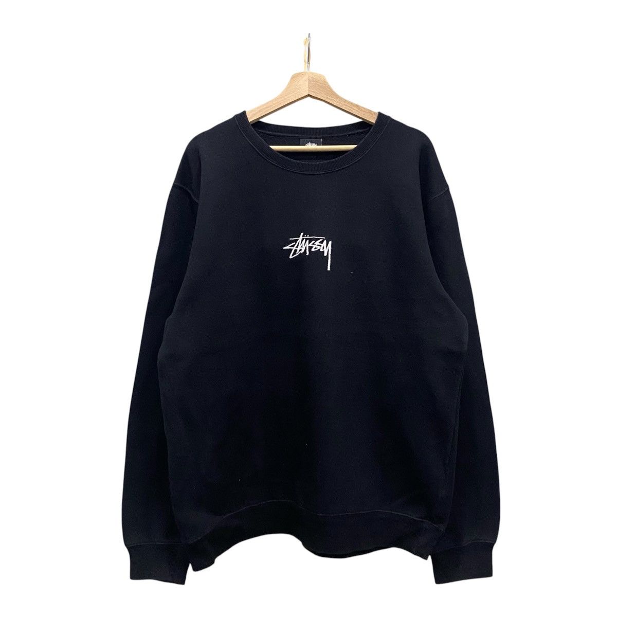 Stussy Spell Out Embroidered Crew neck sweatshirt