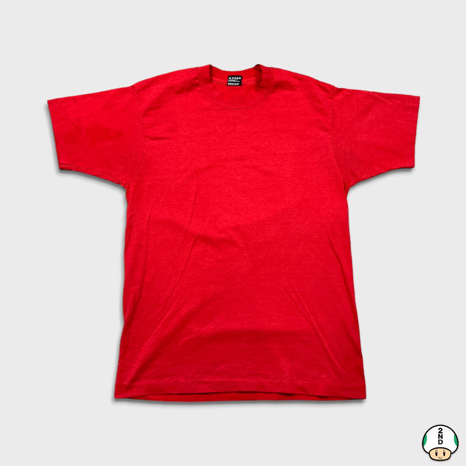 Fruit Of The Loom × Vintage VTG Fruit of The Loom Blank T Shirt Single Stitched 90s Tee Size US L / EU 52-54 / 3 - 1 Thumbnail