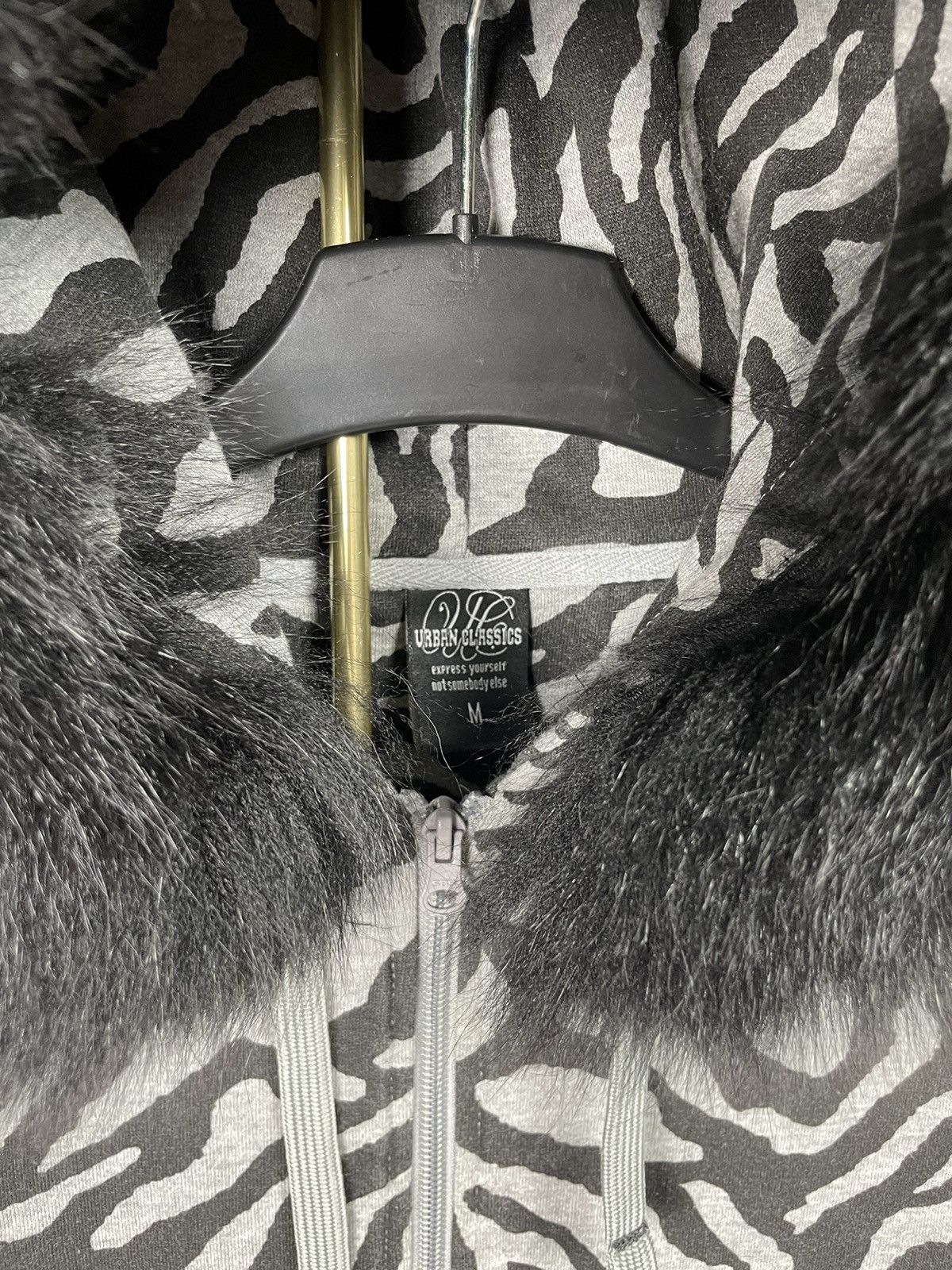 Hysteric Glamour × If Six Was Nine × Ne-Net Vintage Y2K Animal Pattern Fur Zip Hoodie Japanese Punk Vibe Size US M / EU 48-50 / 2 - 9 Thumbnail