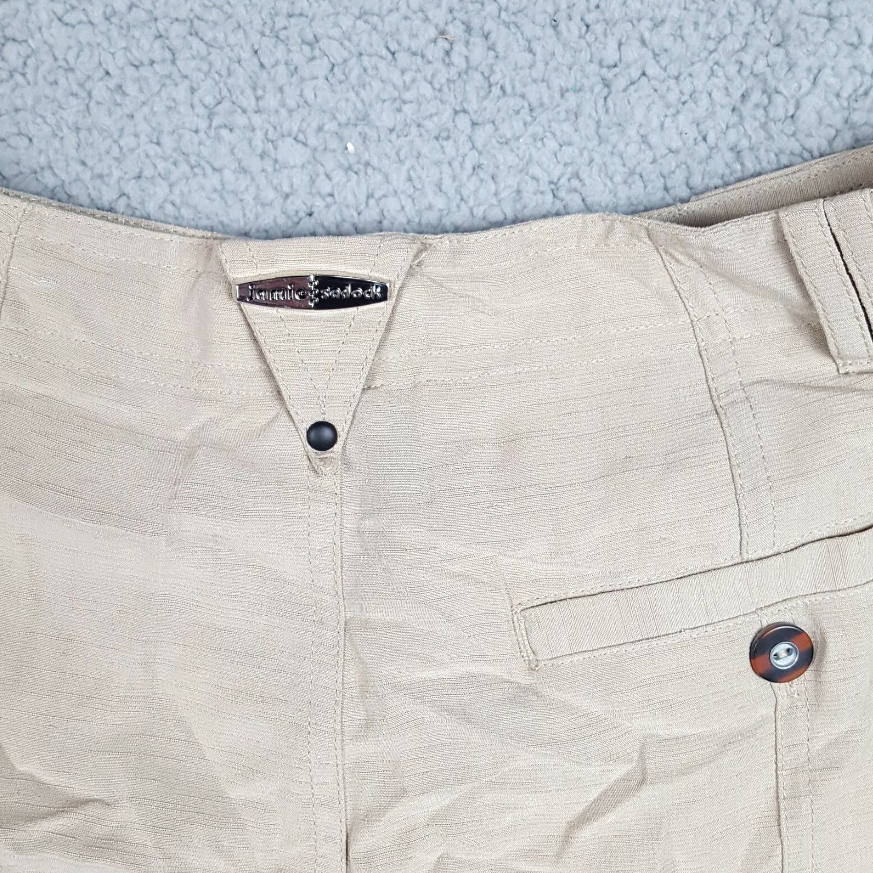 Vintage VINTAGE Jamie Sadock Golf Chino Shorts Women's Athletic Beige Light Weight High Waisted Size 8 Size 30" / US 8 / IT 44 - 4 Thumbnail