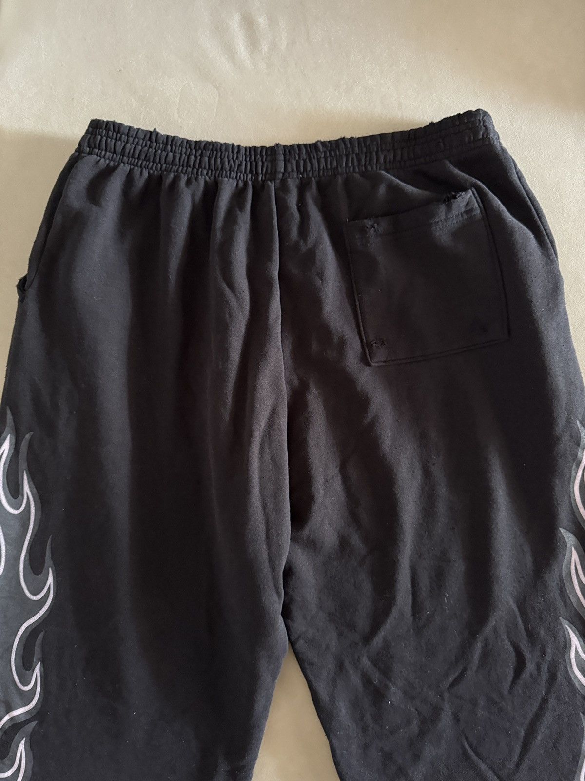 Warren Lotas Warren Lotas Flaming Reaper Distressed Sweatpants Size US 34 / EU 50 - 7 Thumbnail