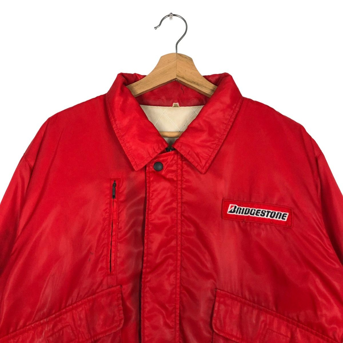 Japanese Brand 🔥VINTAGE RACING BRIDGESTONE BOMBER JACKET SPORTSWEAR Size US L / EU 52-54 / 3 - 2 Thumbnail