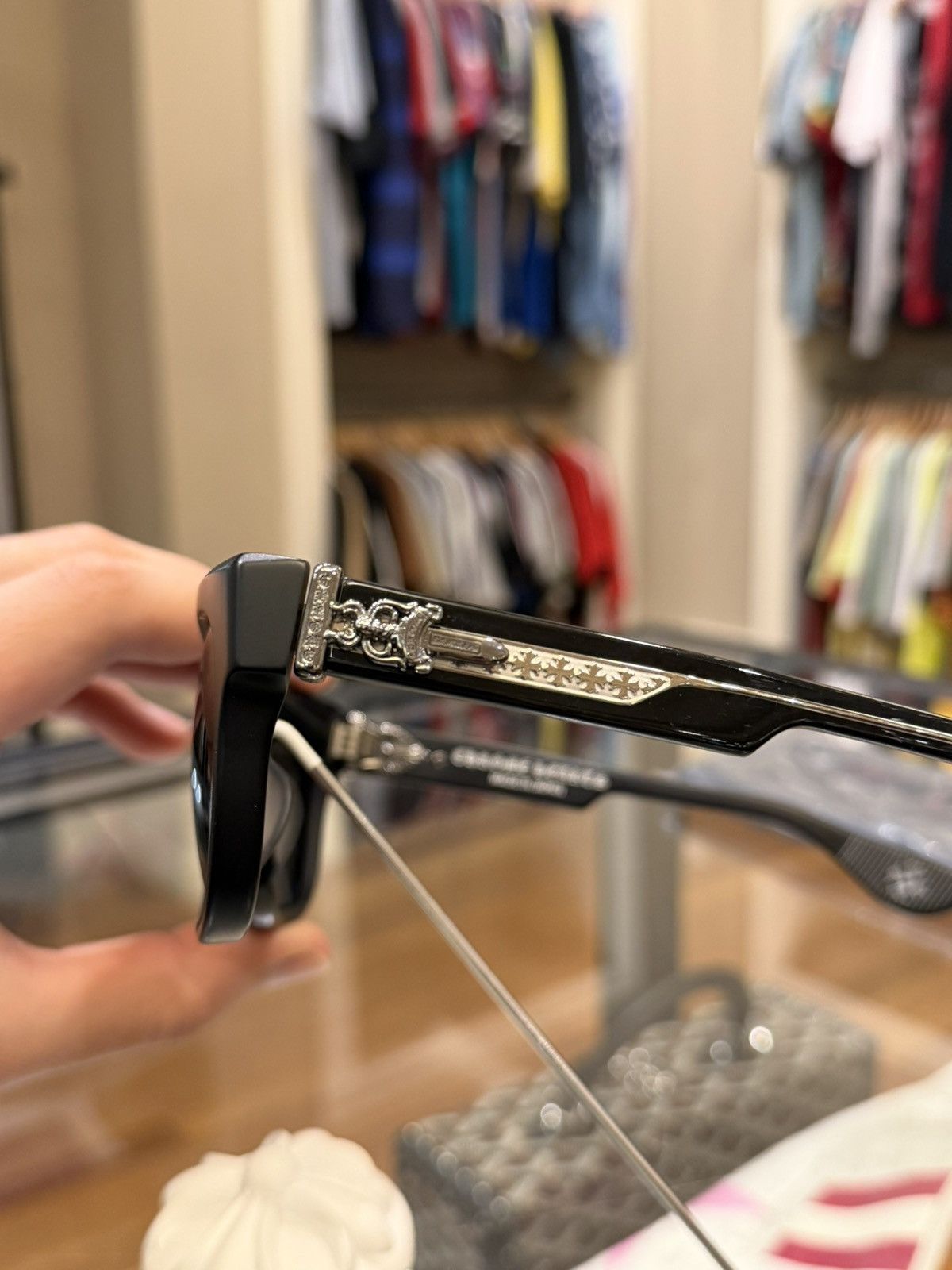 Chrome Hearts Chrome Hearts Box Officer Sunglasses Size ONE SIZE - 3 Thumbnail