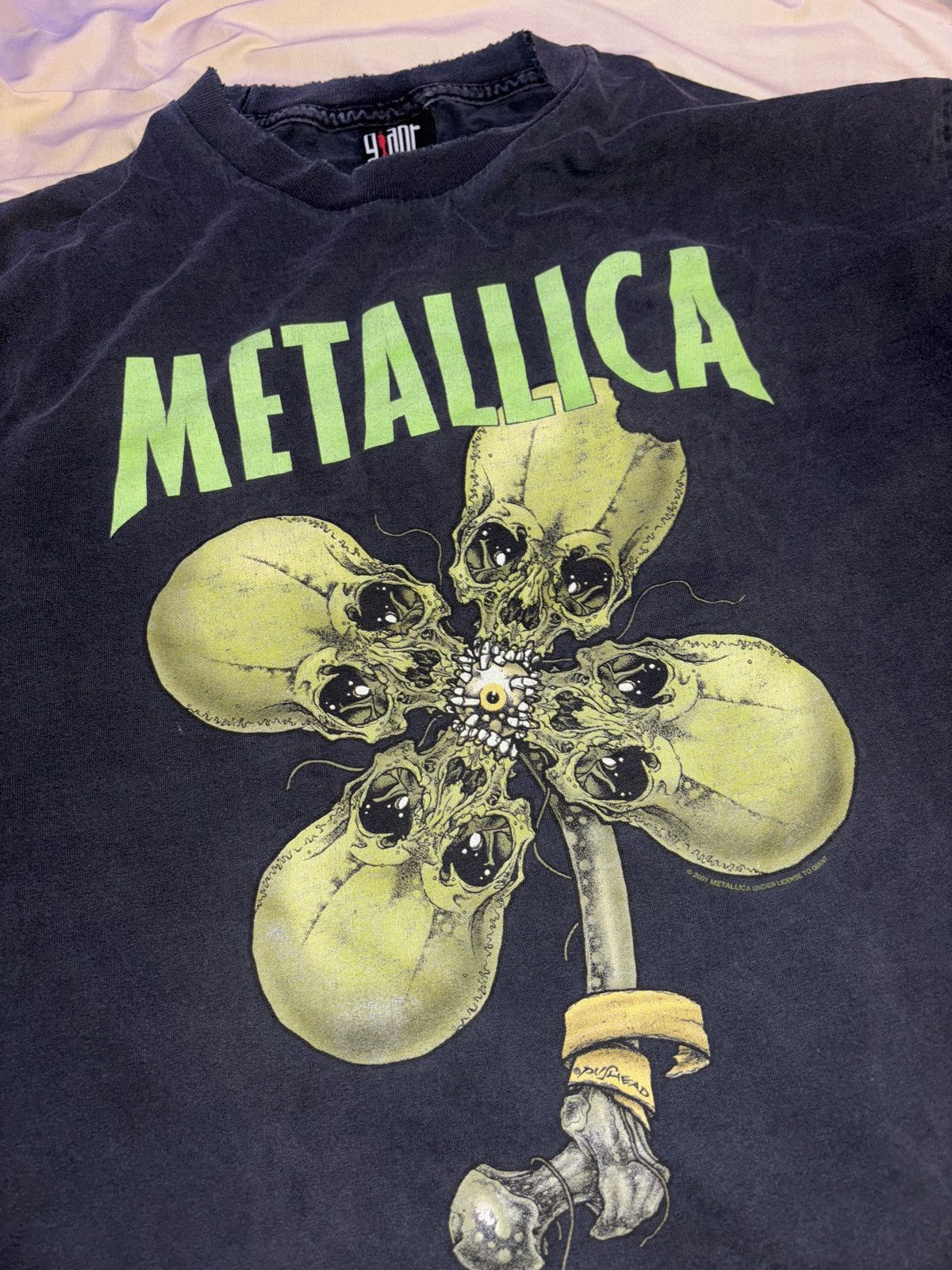 Vintage Vintage 90s Metallica Pushead Clover Grunge Giant
