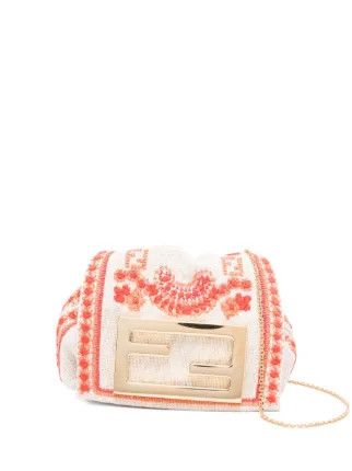 Fendi o1s1wg110326 Size: OS / Mamma Baguette Embroidered Mini Bag Size ONE SIZE - 1 Preview