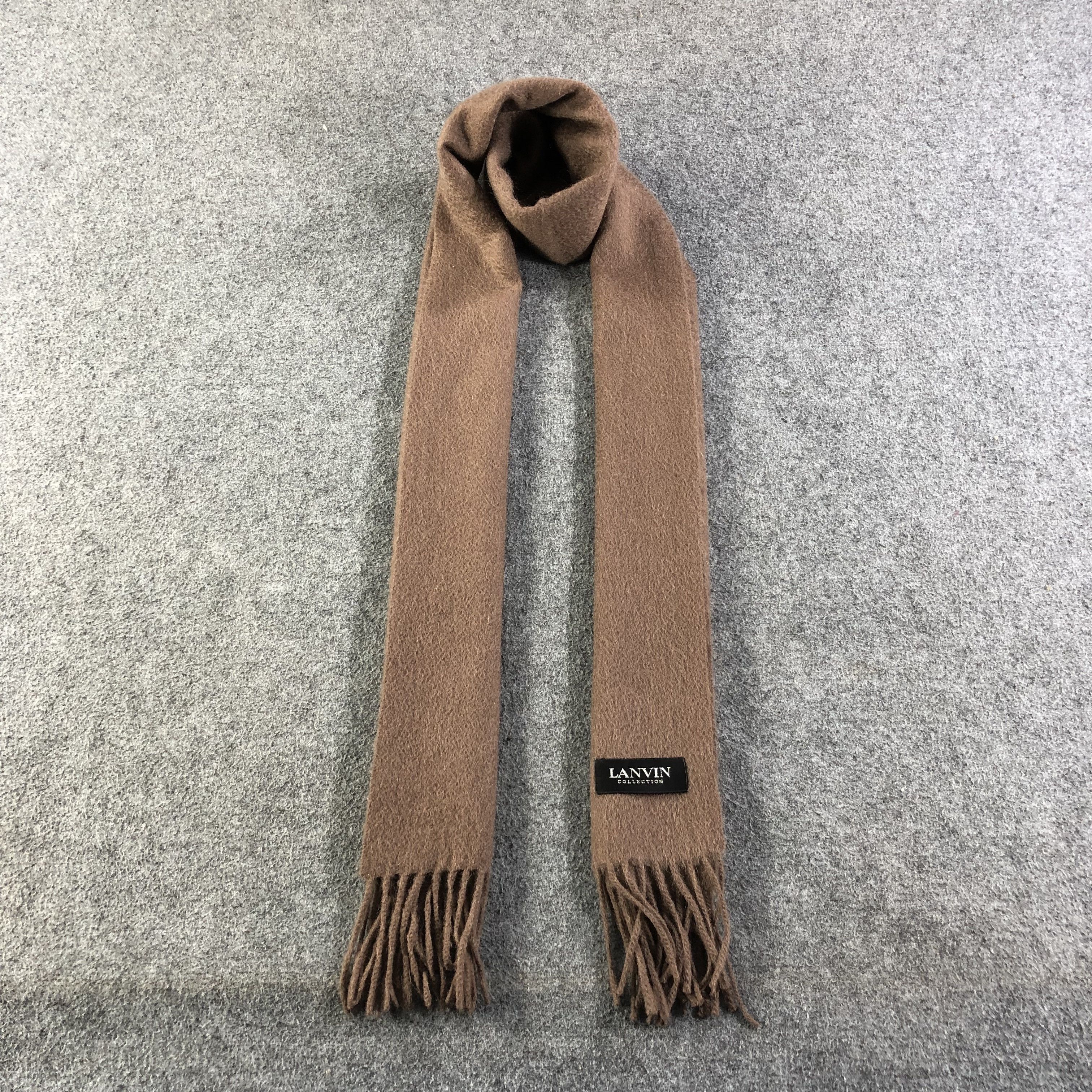 Lanvin Lanvin Cashmere Scarf Muffler V1093 Size ONE SIZE - 1 Thumbnail