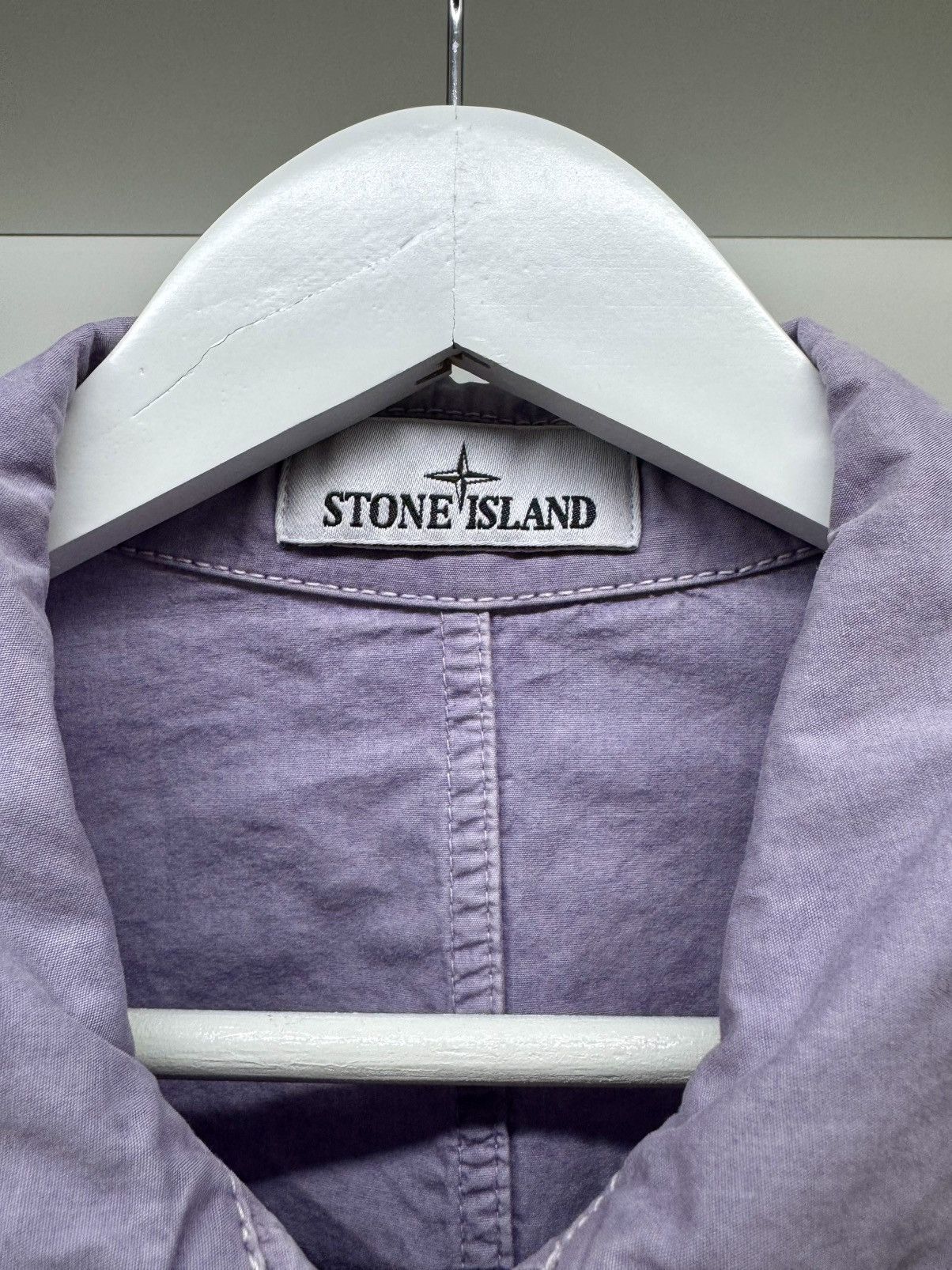 Stone Island STONE ISLAND GARMENT DYED TWO POCKET ZIP OVERSHIRT Size US L / EU 52-54 / 3 - 3 Thumbnail