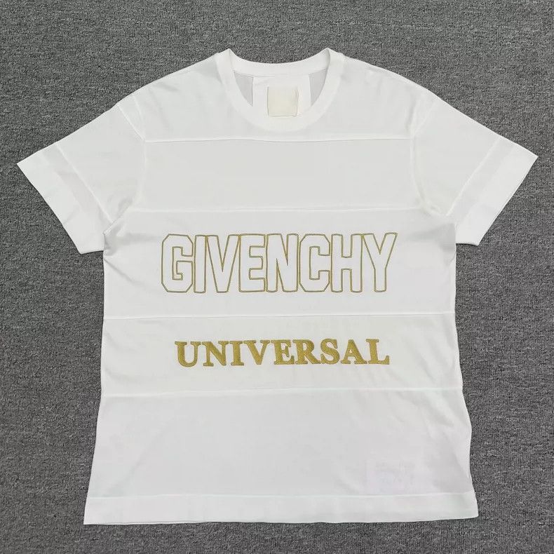 Givenchy givenchy white short sleeve t-shirt with embroidery-dmc Size US M / EU 48-50 / 2 - 1 Thumbnail