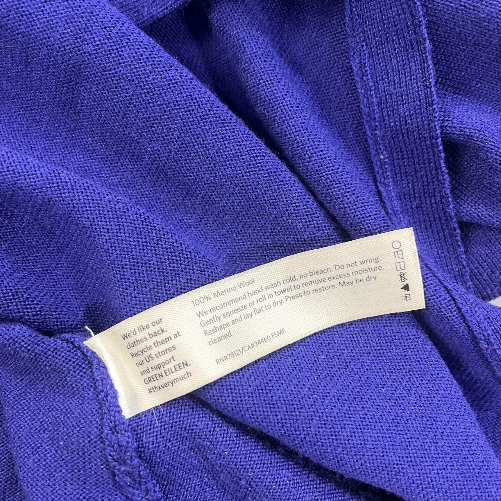 Eileen Fisher Eileen Fisher Sweater Womens Medium Purple 100% Merino Wool Turtleneck Tunic Size M / US 6-8 / IT 42-44 - 6 Thumbnail
