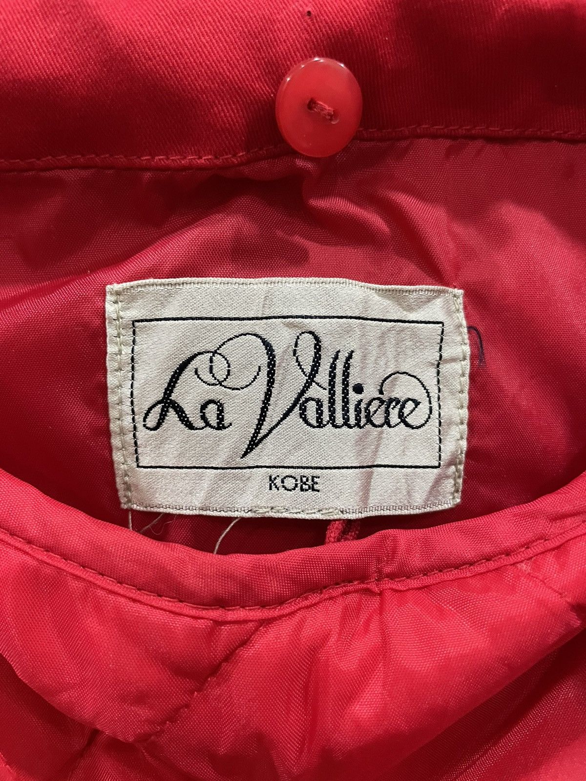 Beauty Beast × Japanese Brand La Valliere Red Fur Collar Button Coat Jacket Size M / US 6-8 / IT 42-44 - 12 Thumbnail
