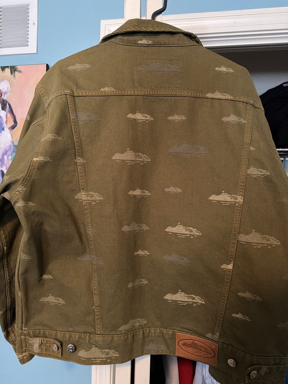 Corteiz Corteiz FW23 Alcatraz Pattern Denim Jacket XL Size US XL / EU 56 / 4 - 2 Thumbnail