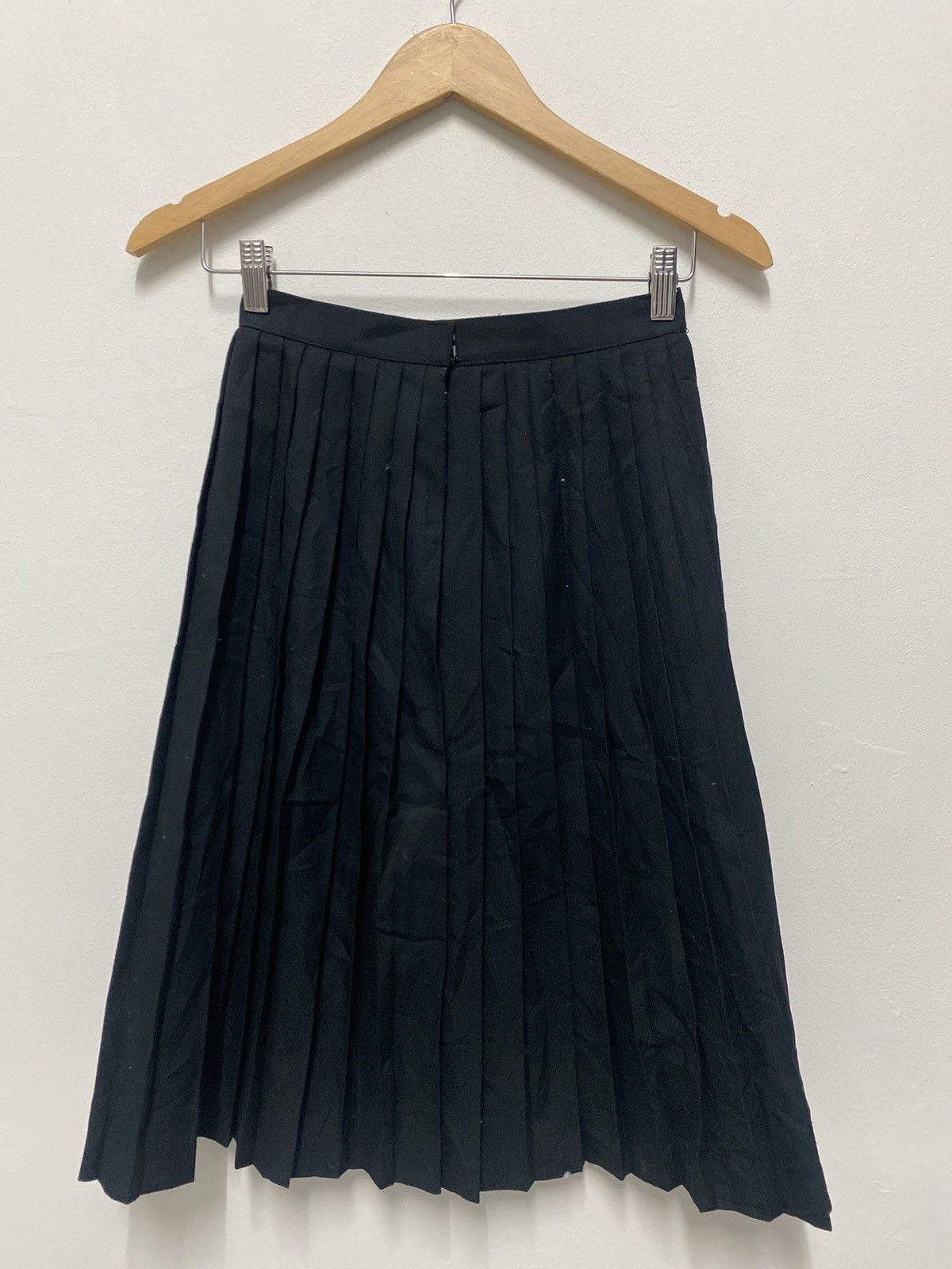 image of Vintage Venom Spider Skirt Pleated Issey Miyake Inspired in Black/Blue, Women's (Size 24)