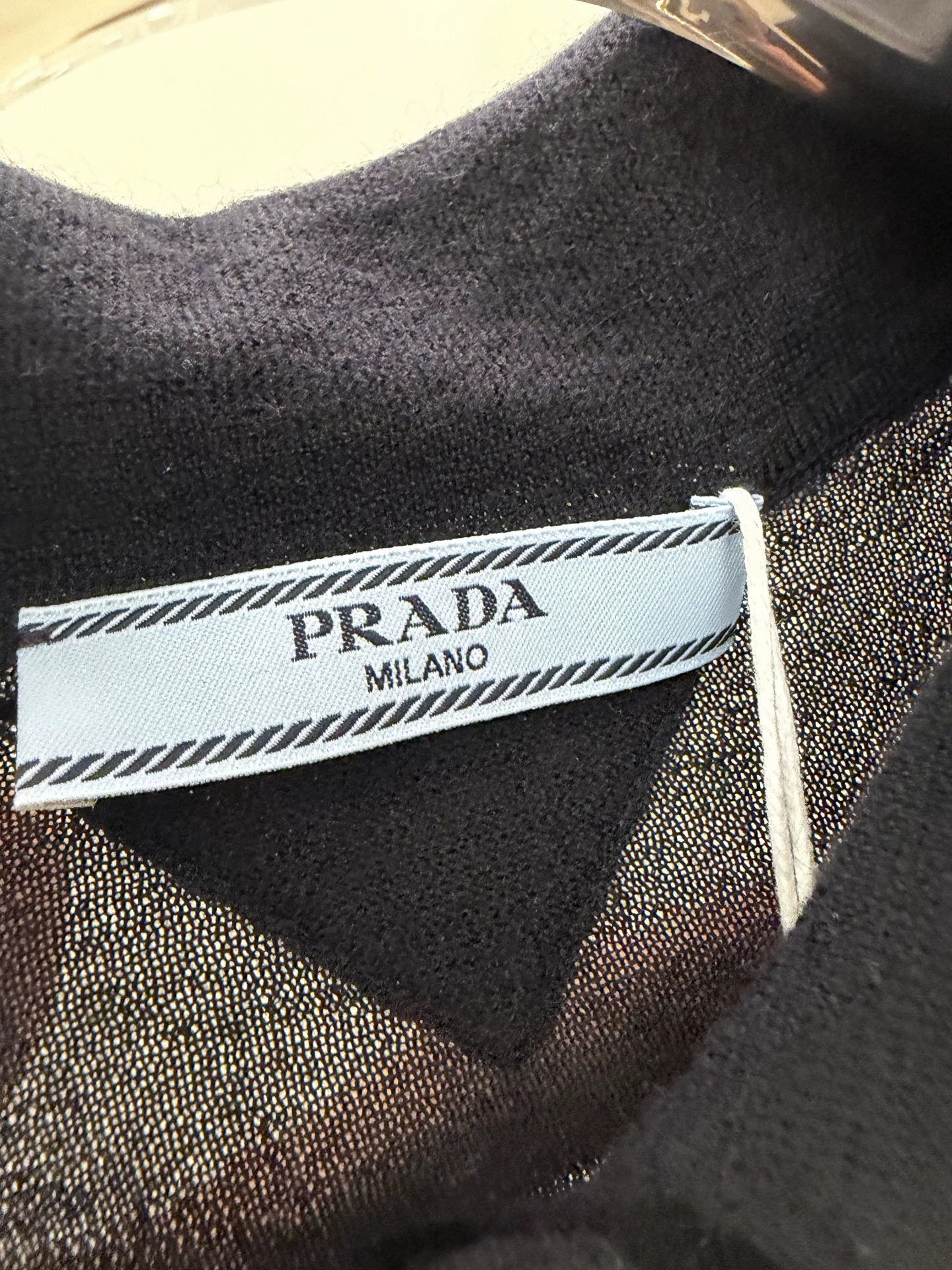 Prada Prada black cashmere sweater 36 with holes Size XS / US 0-2 / IT 36-38 - 3 Thumbnail