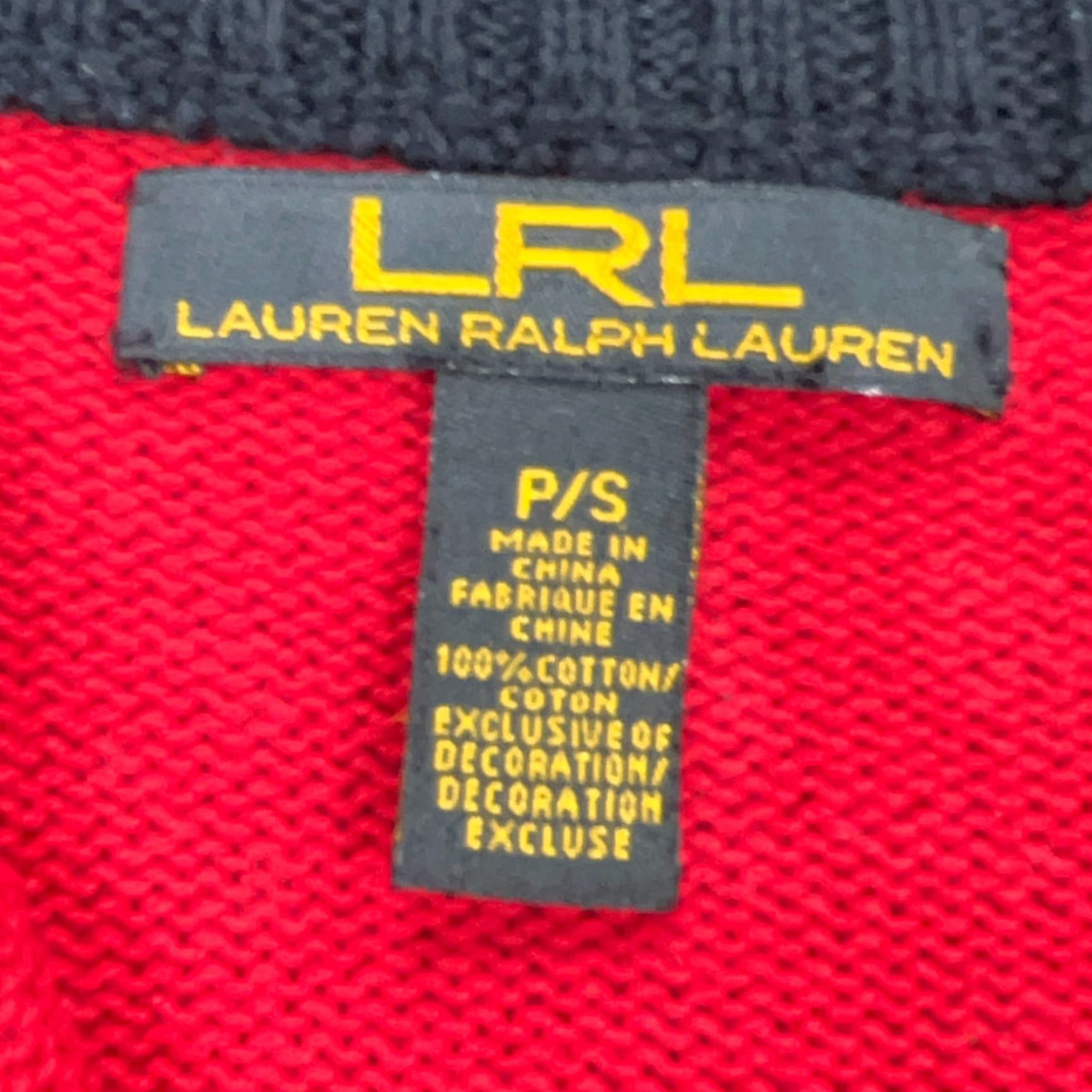 Ralph Lauren Lauren Ralph Lauren Sweater Women S Small Red Full Zip Heavy Knit Jacket Size S / US 4 / IT 40 - 4 Thumbnail