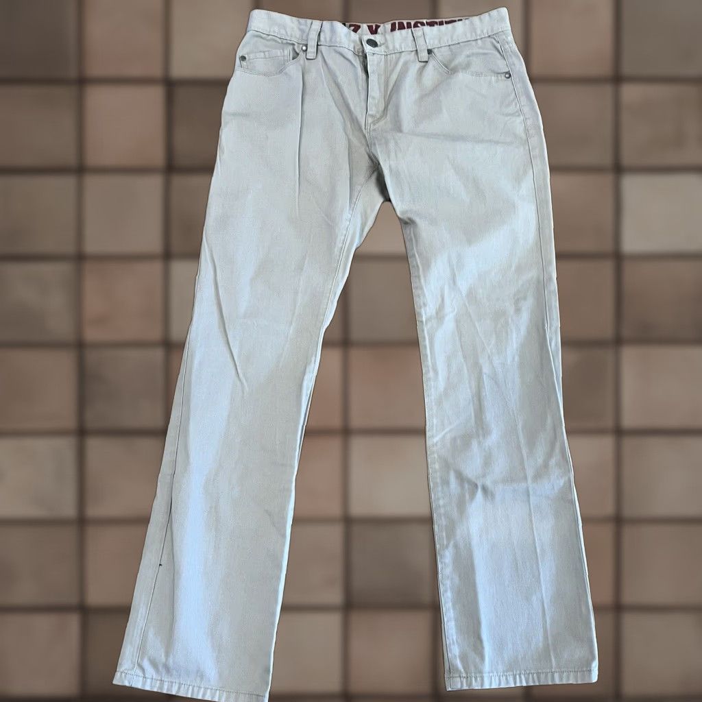 Zoo York VINTAGE Zoo York Mens Pants 34x31 Tapered Fit Chino Twill Solid Beige Hipster City Streetwear Size US 34 / EU 50 - 1 Thumbnail