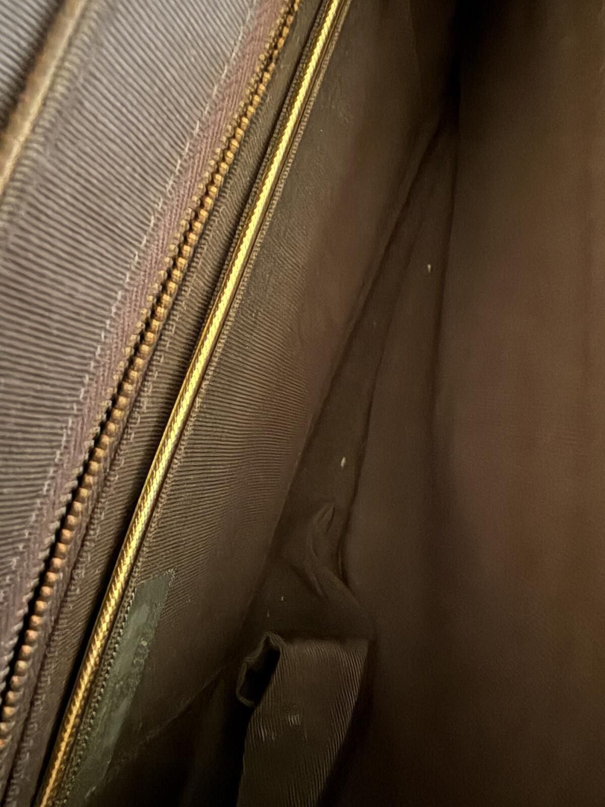 Unknown London Caprice Vintage Brown Lizard Skin Embossed Clutch Gold Strap Size ONE SIZE - 5 Thumbnail