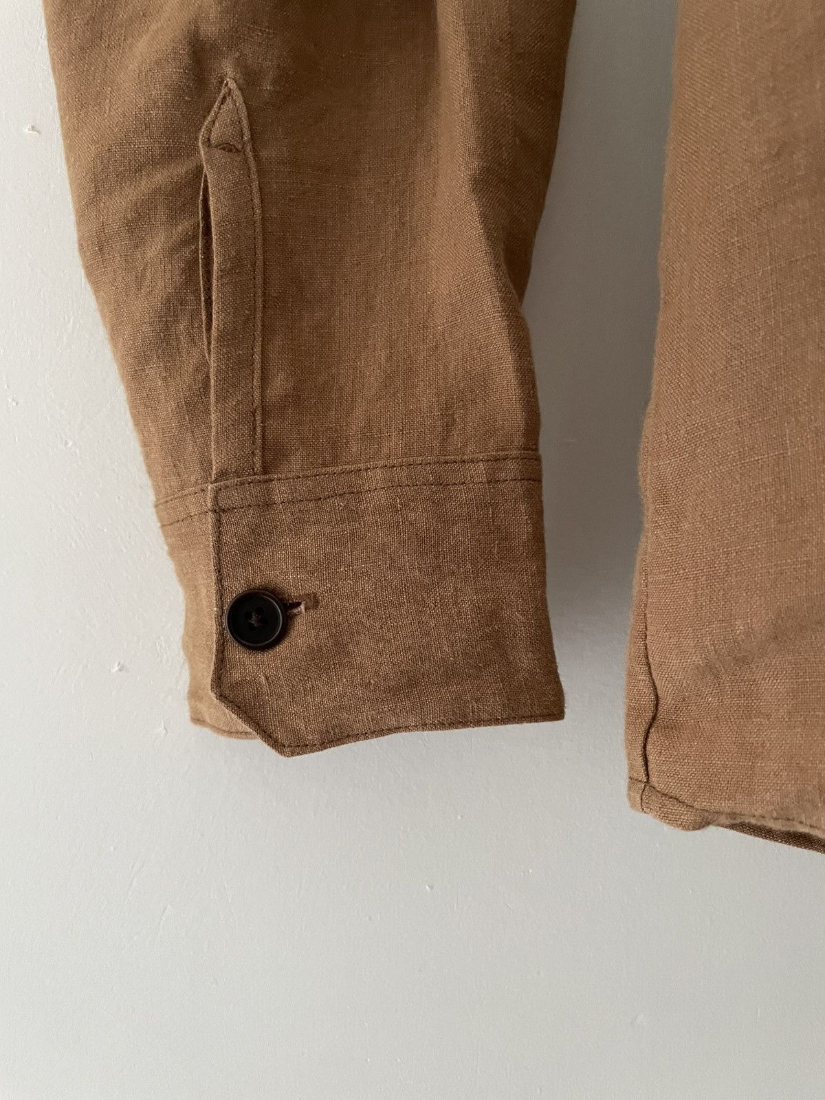 Two Pocket Shirt Evan Kinori In Linen Size L in Beige, Men's — image 5 of 6