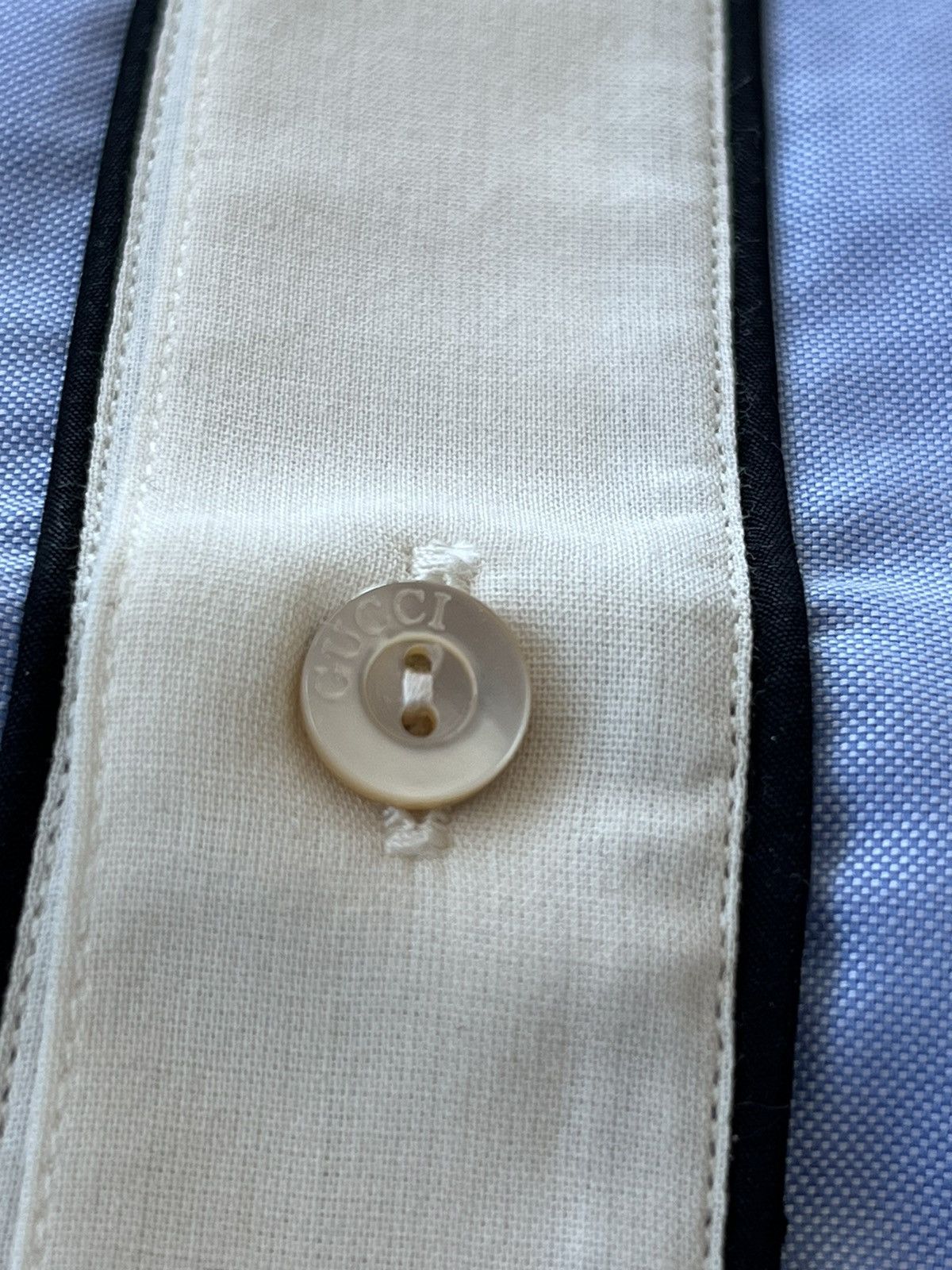 Gucci Rare Gucci Super Runway Oxford Ivory Shirt Brand New Size US L / EU 52-54 / 3 - 10 Thumbnail