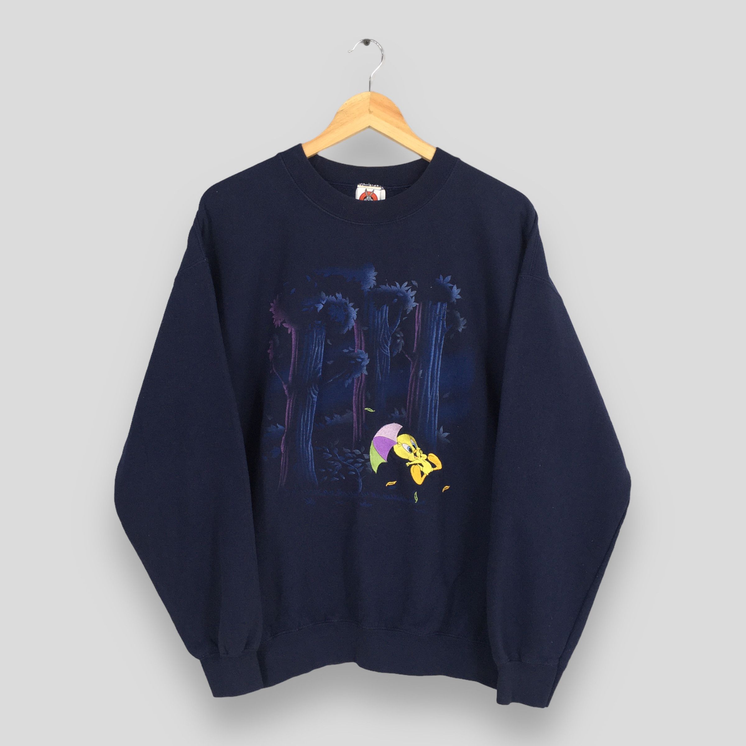 Cartoon Network × Warner Bros Vintage Tweety Yellow Bird Looney Tunes Sweatshirt Large Size US L / EU 52-54 / 3 - 1 Thumbnail