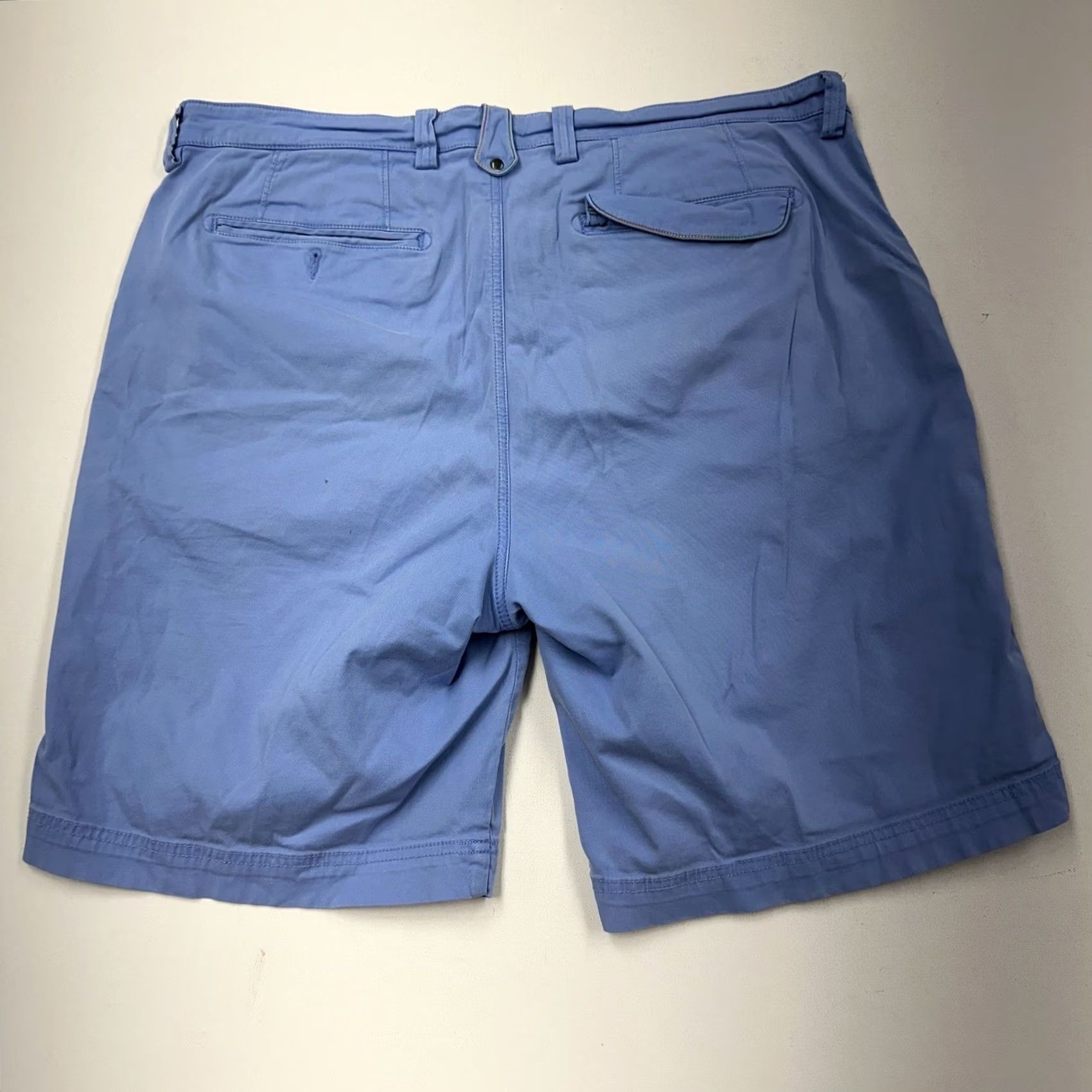 Robert Graham Robert Graham Chino Shorts Mens 38 Blue Golf Casual Regular Colorful Modern Flat Front slash Pocket Cotton Size US 38 / EU 54 - 2 Thumbnail